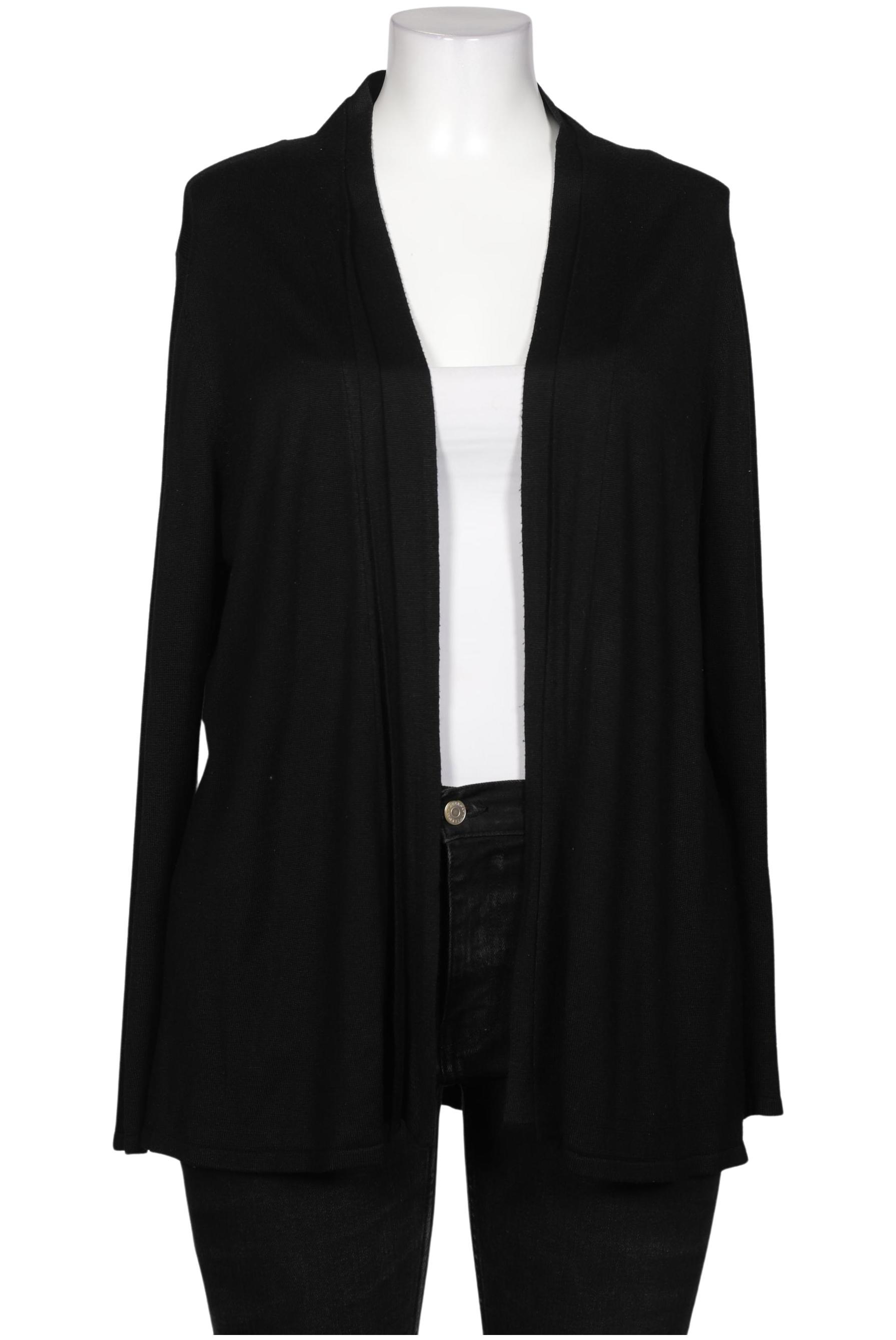 

sheego Damen Strickjacke, schwarz, Gr. 46