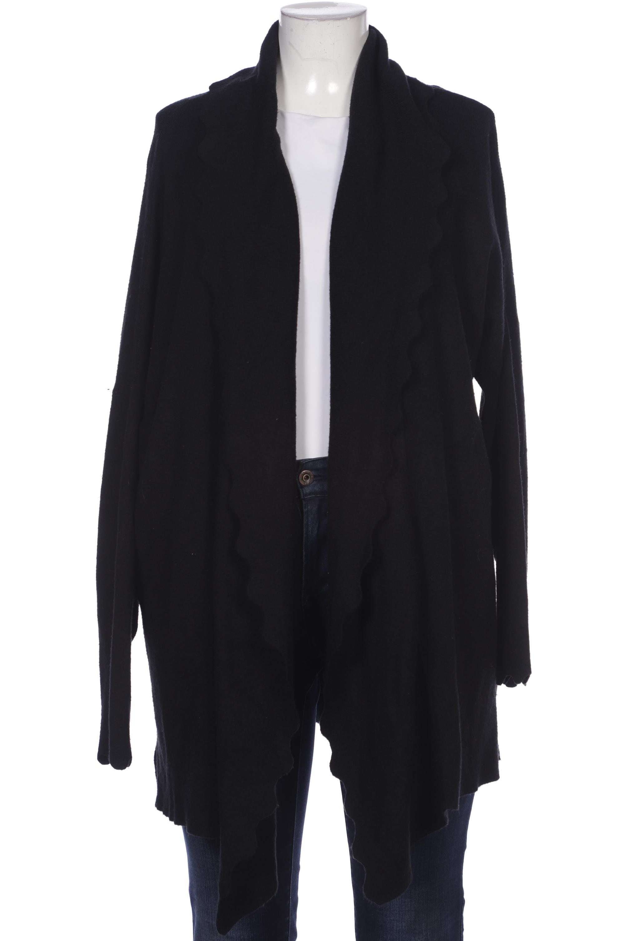 

sheego Damen Strickjacke, schwarz, Gr. 52