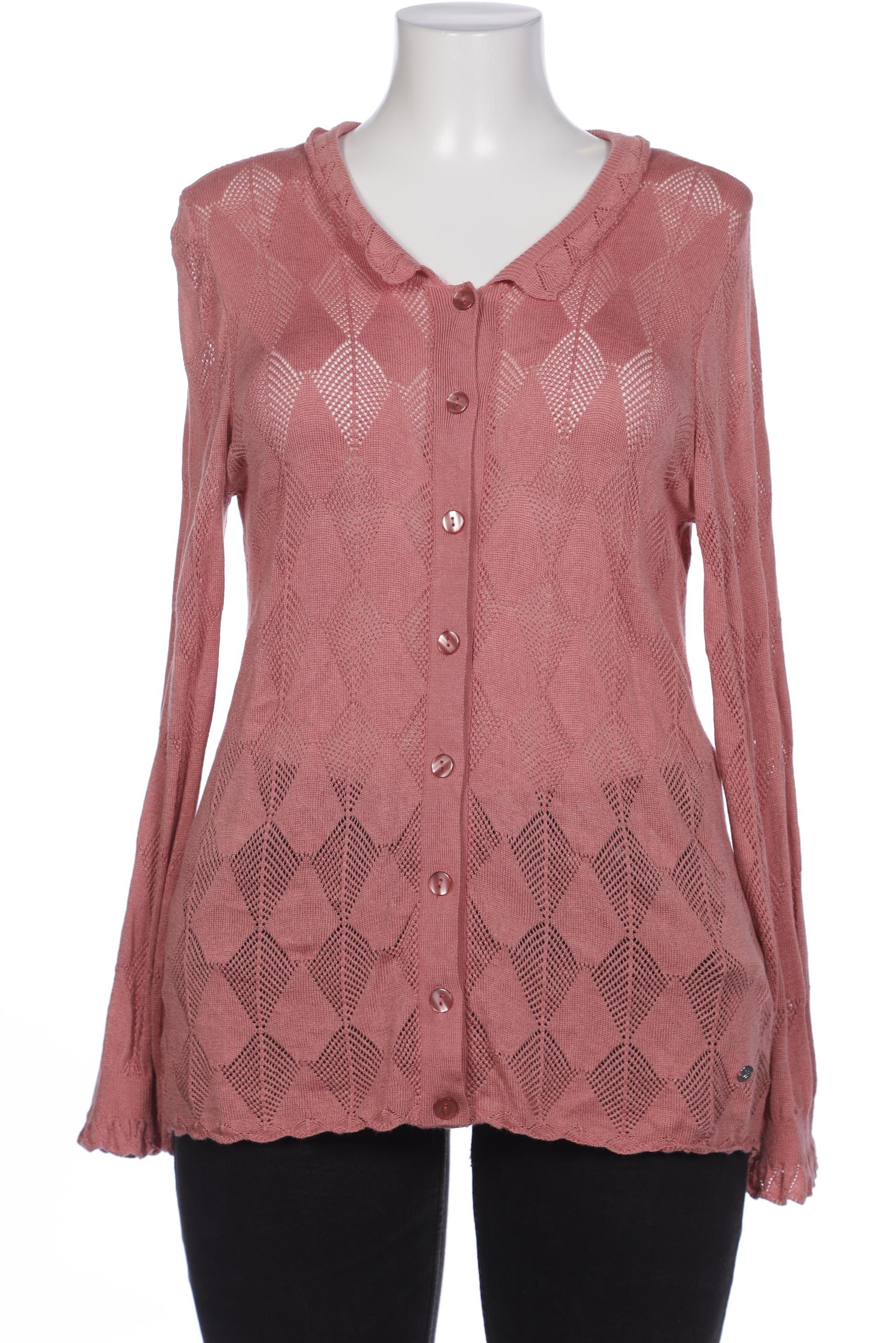 

sheego Damen Strickjacke, pink, Gr. 40