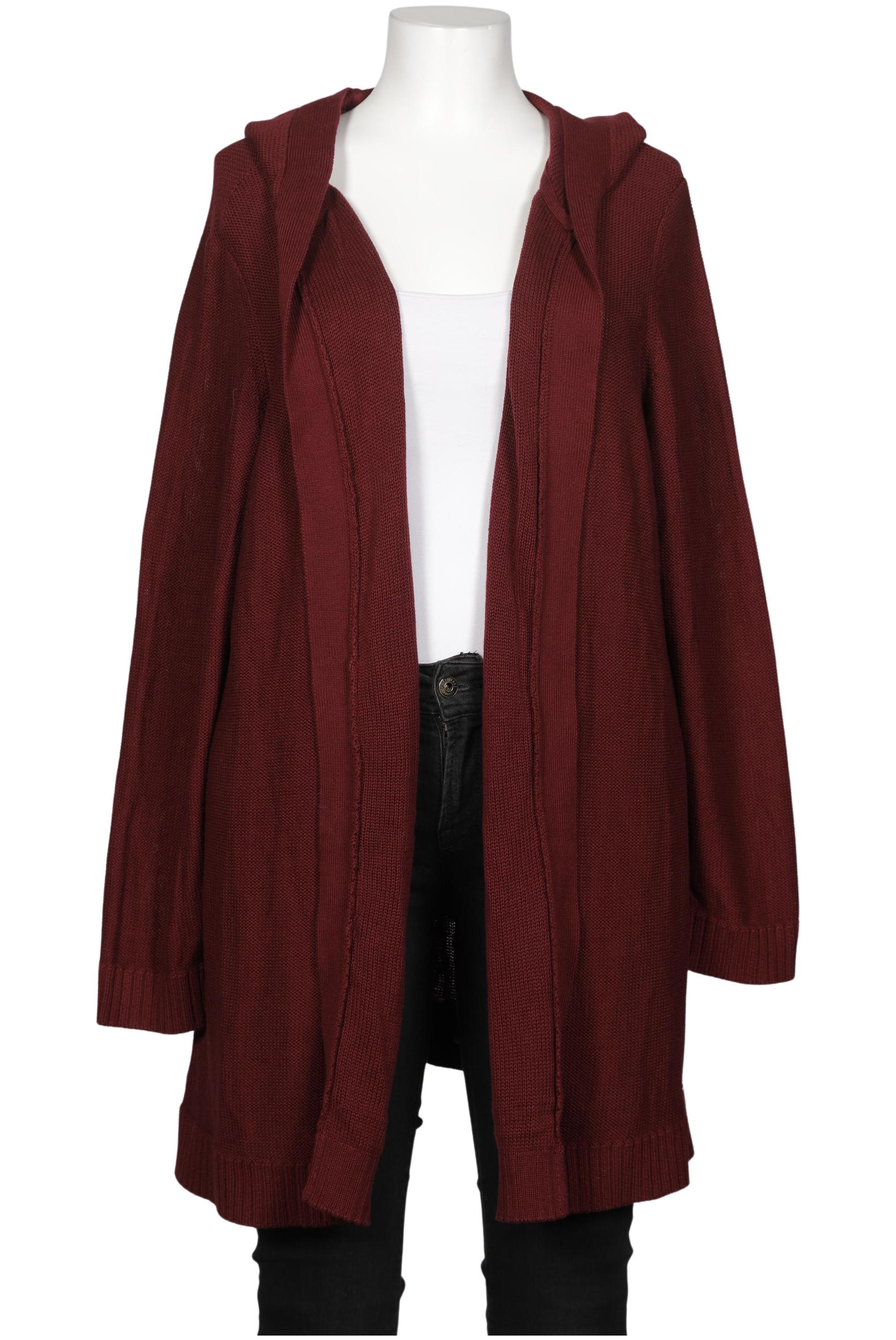 

sheego Damen Strickjacke, bordeaux, Gr. 52