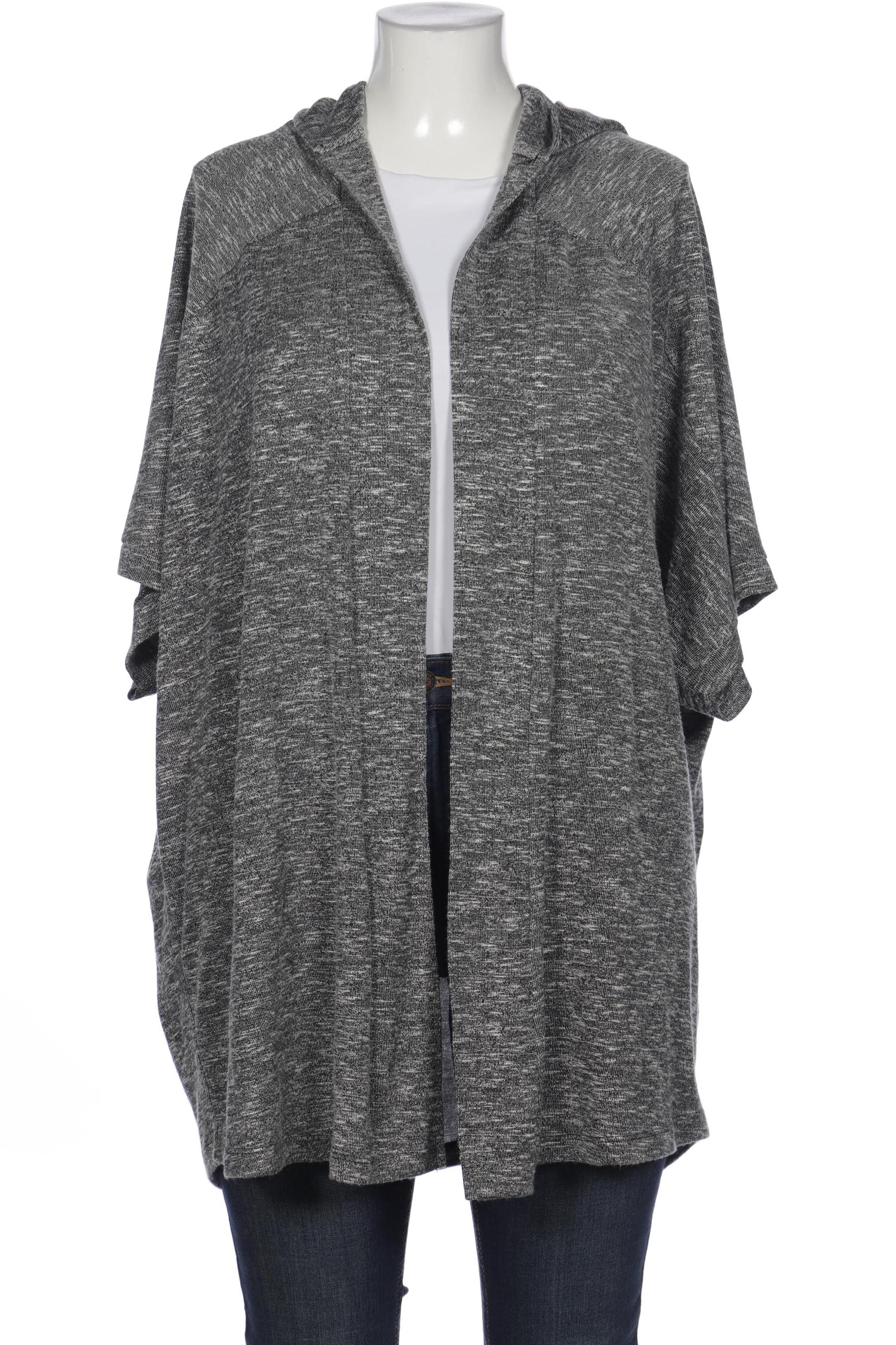 

sheego Damen Strickjacke, grau, Gr. 52