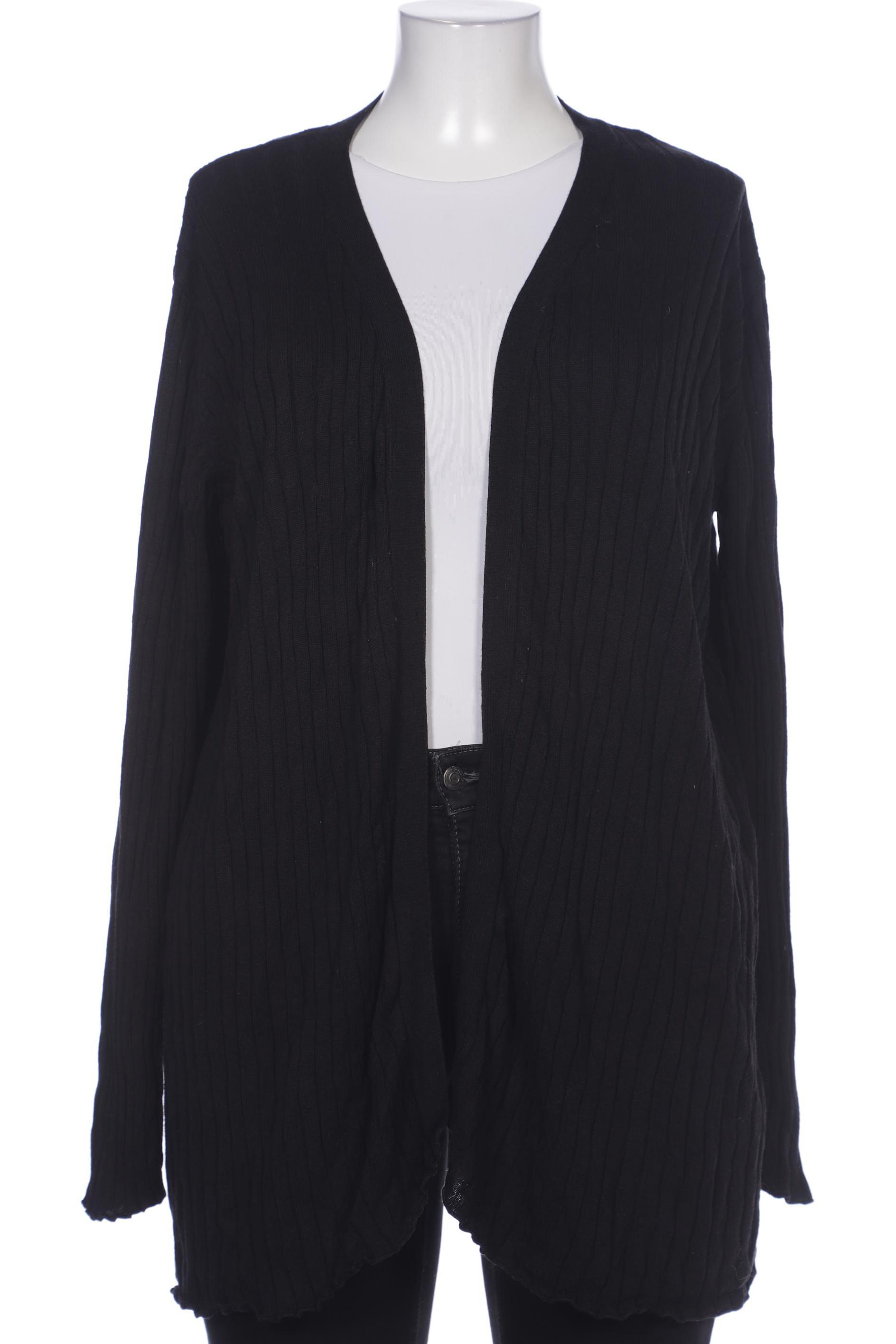 

sheego Damen Strickjacke, schwarz, Gr. 48