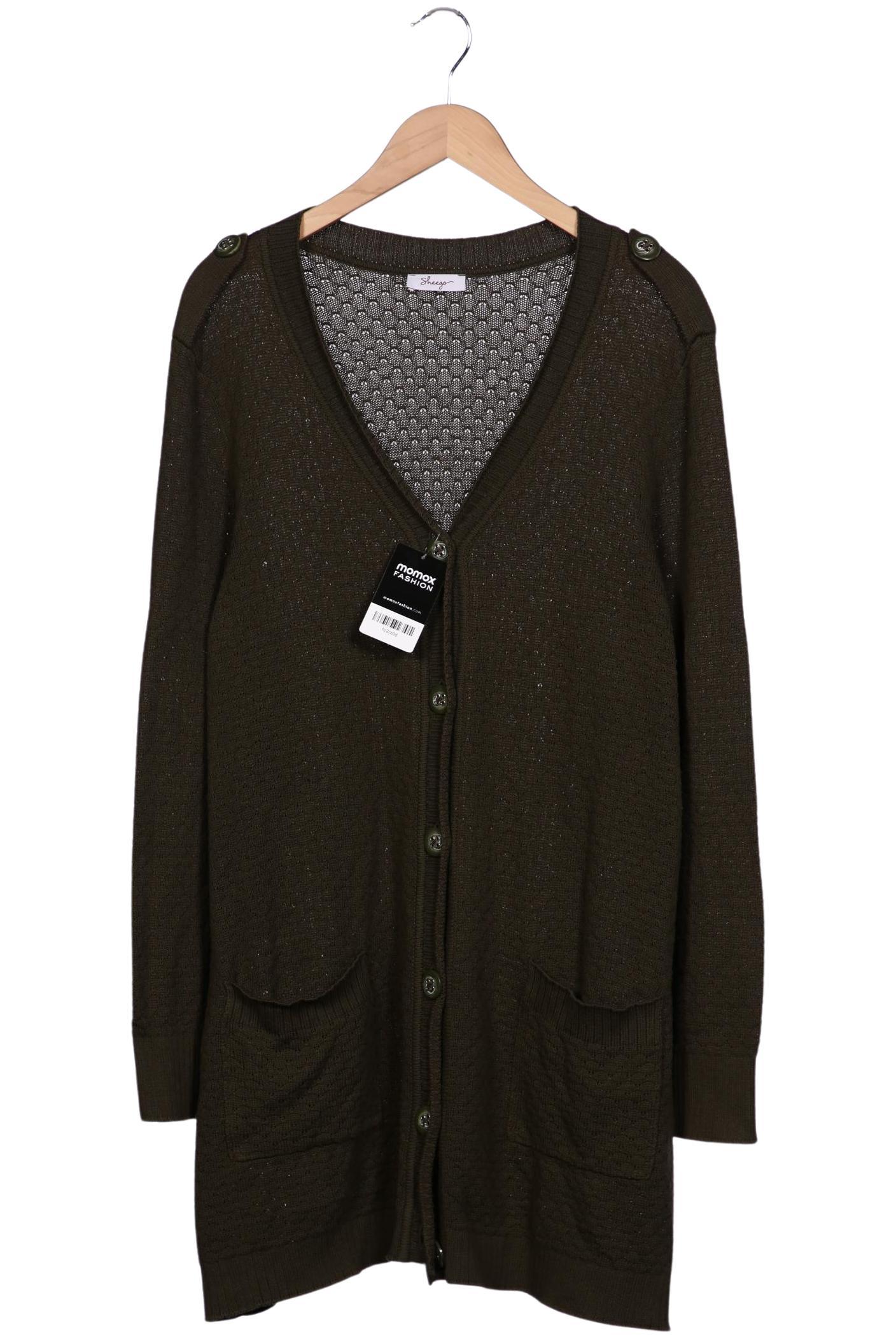

sheego Damen Strickjacke, grün, Gr. 44