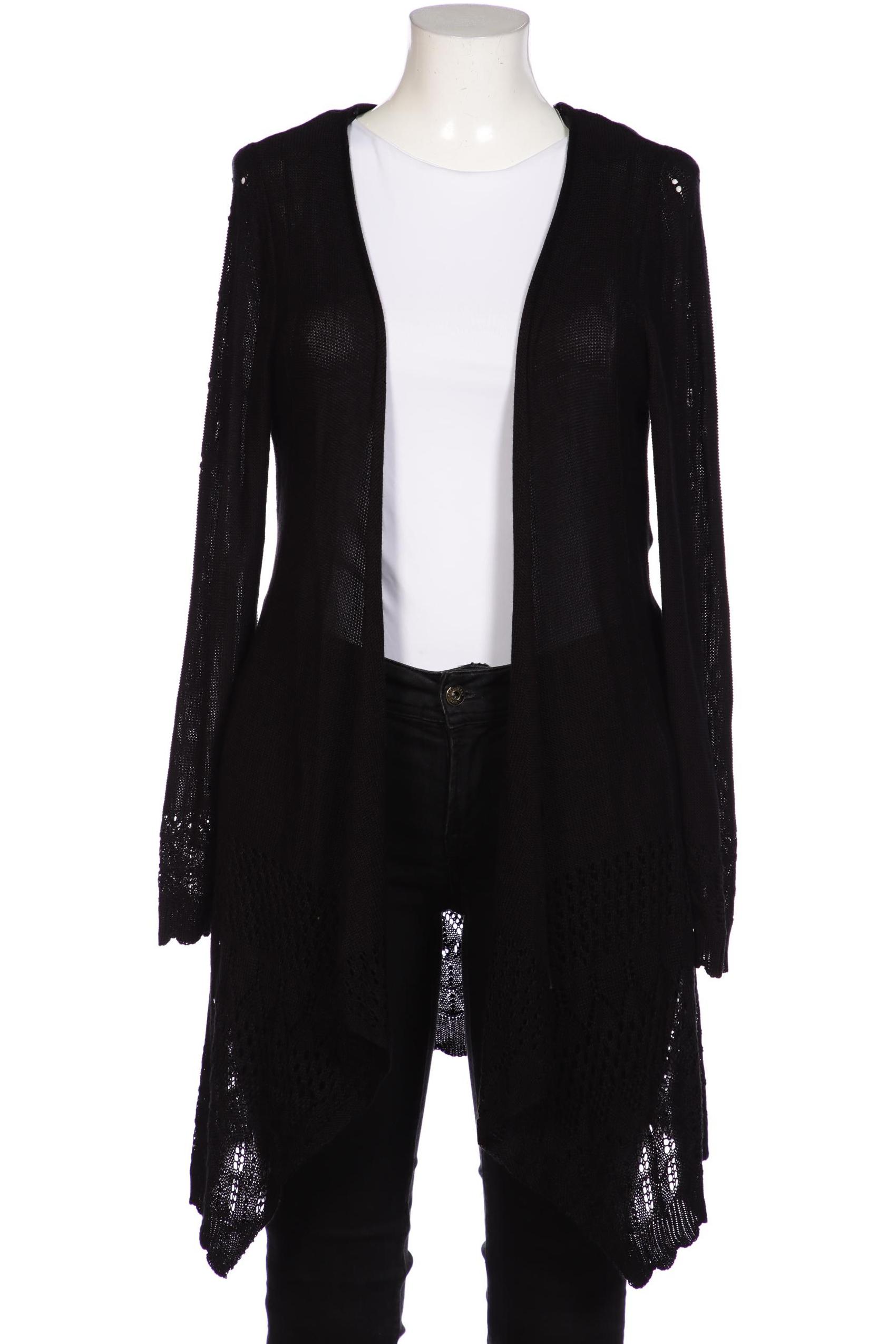 

sheego Damen Strickjacke, schwarz, Gr. 40