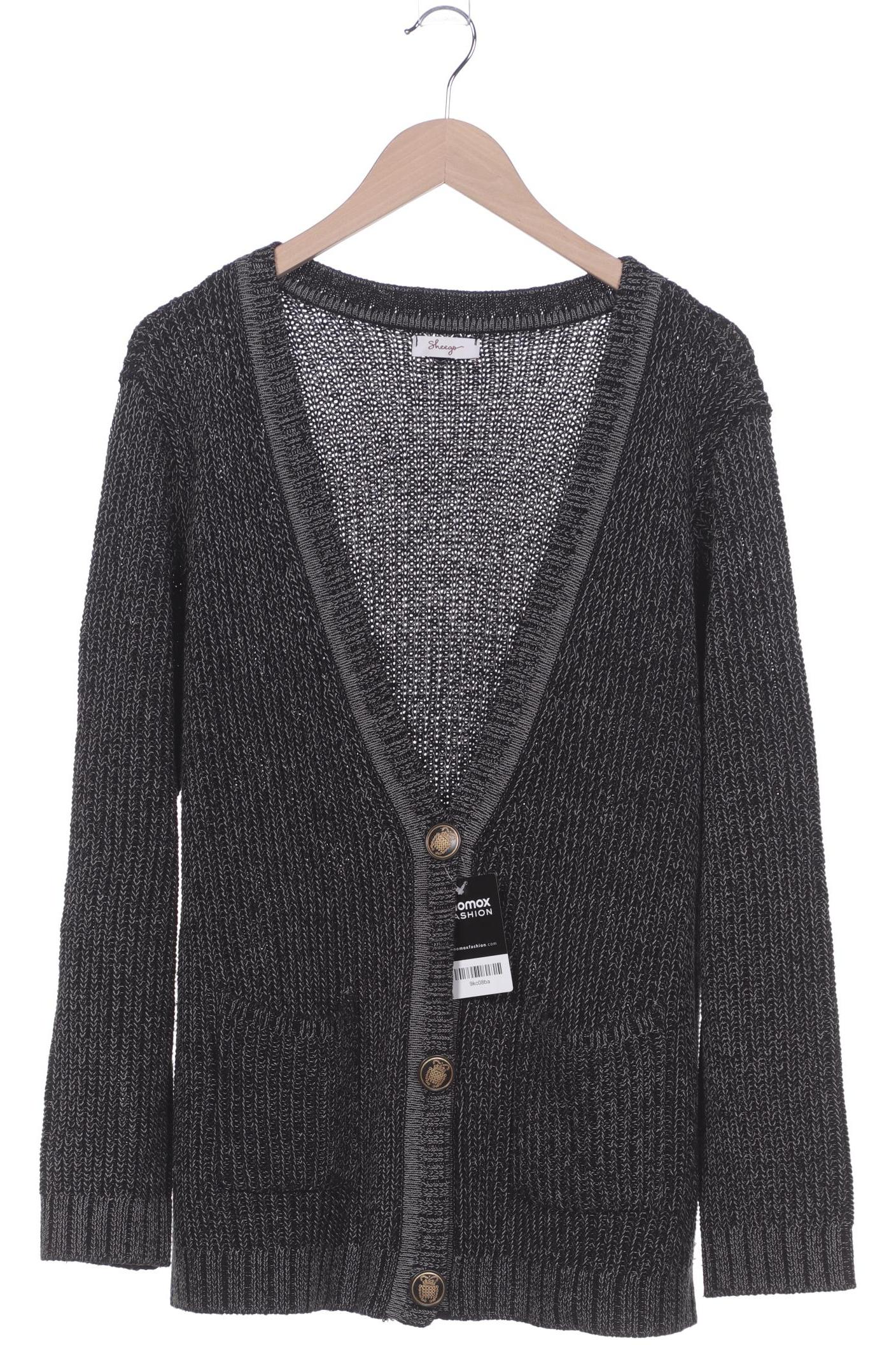 

sheego Damen Strickjacke, schwarz, Gr. 44
