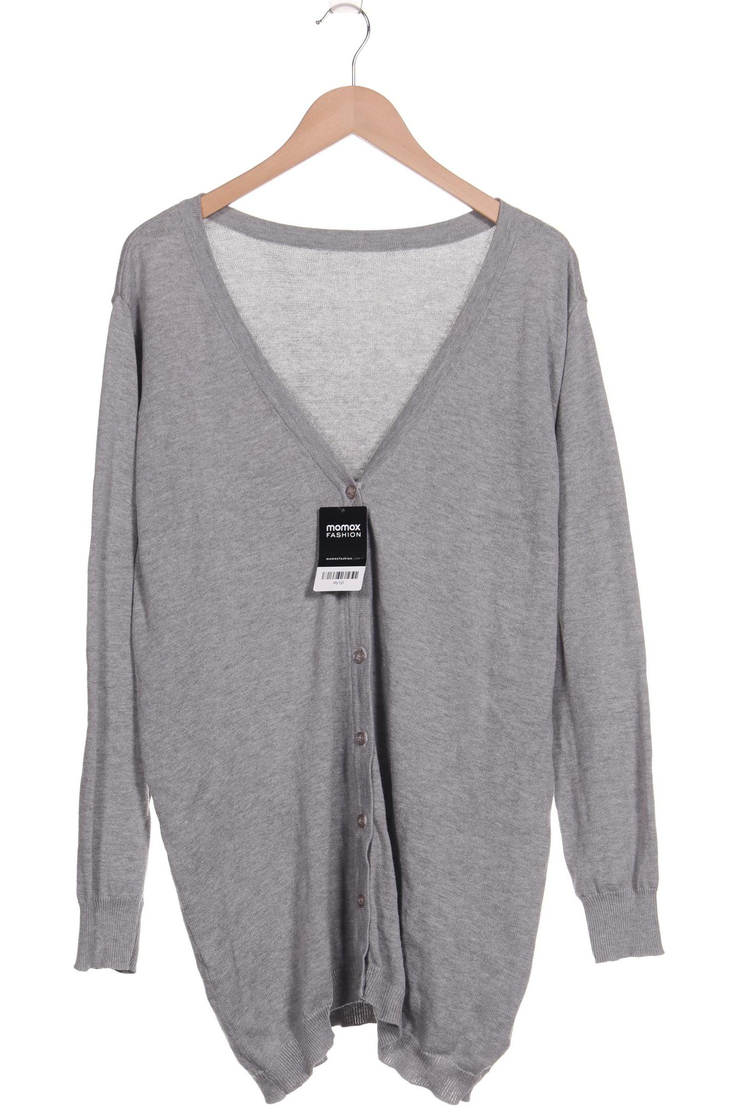 

sheego Damen Strickjacke, grau, Gr. 44
