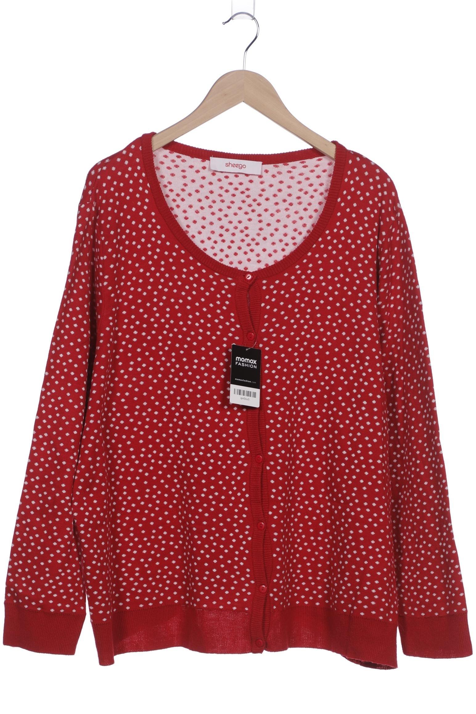 

sheego Damen Strickjacke, rot, Gr. 52