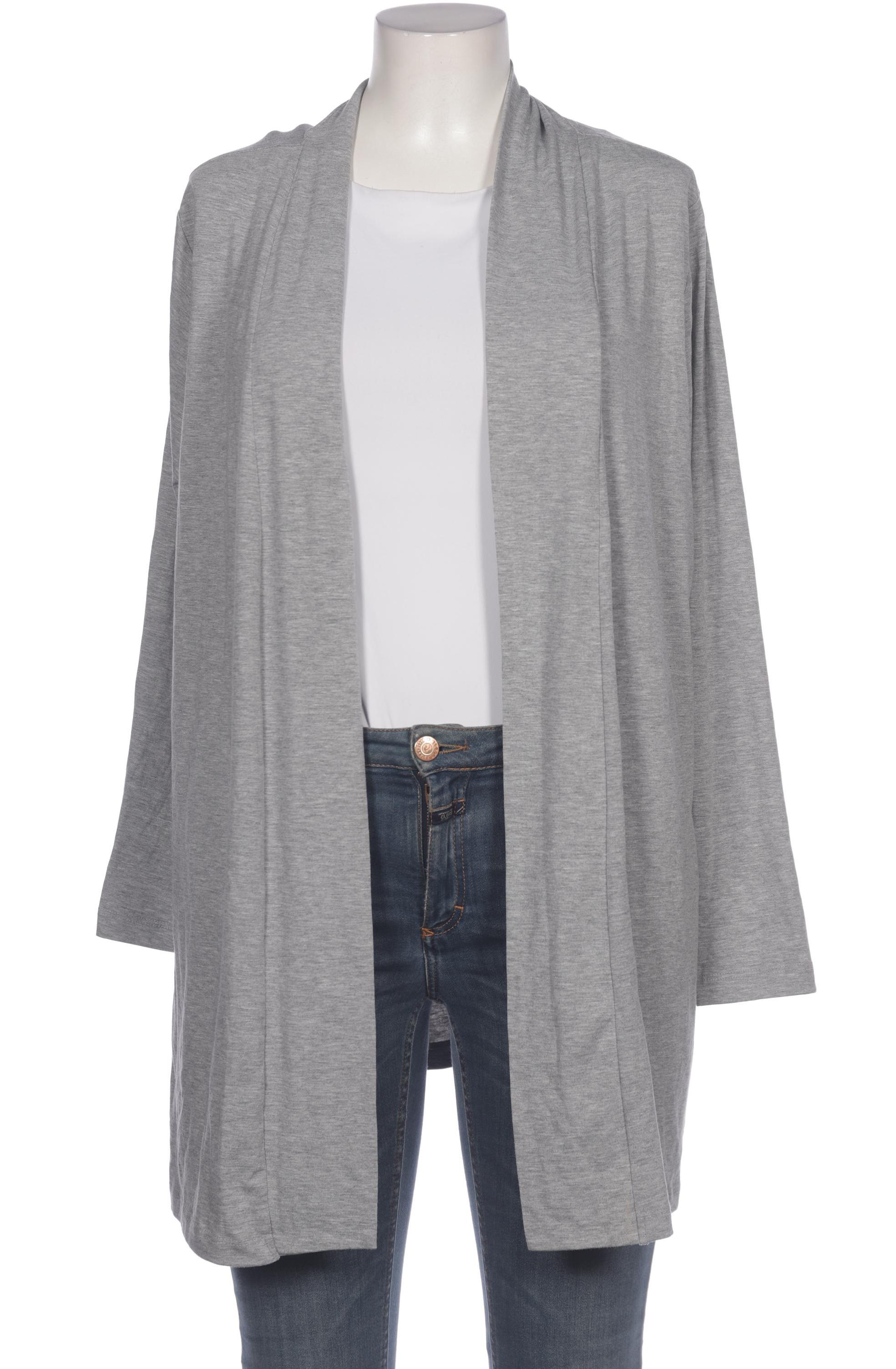 

sheego Damen Strickjacke, grau, Gr. 48