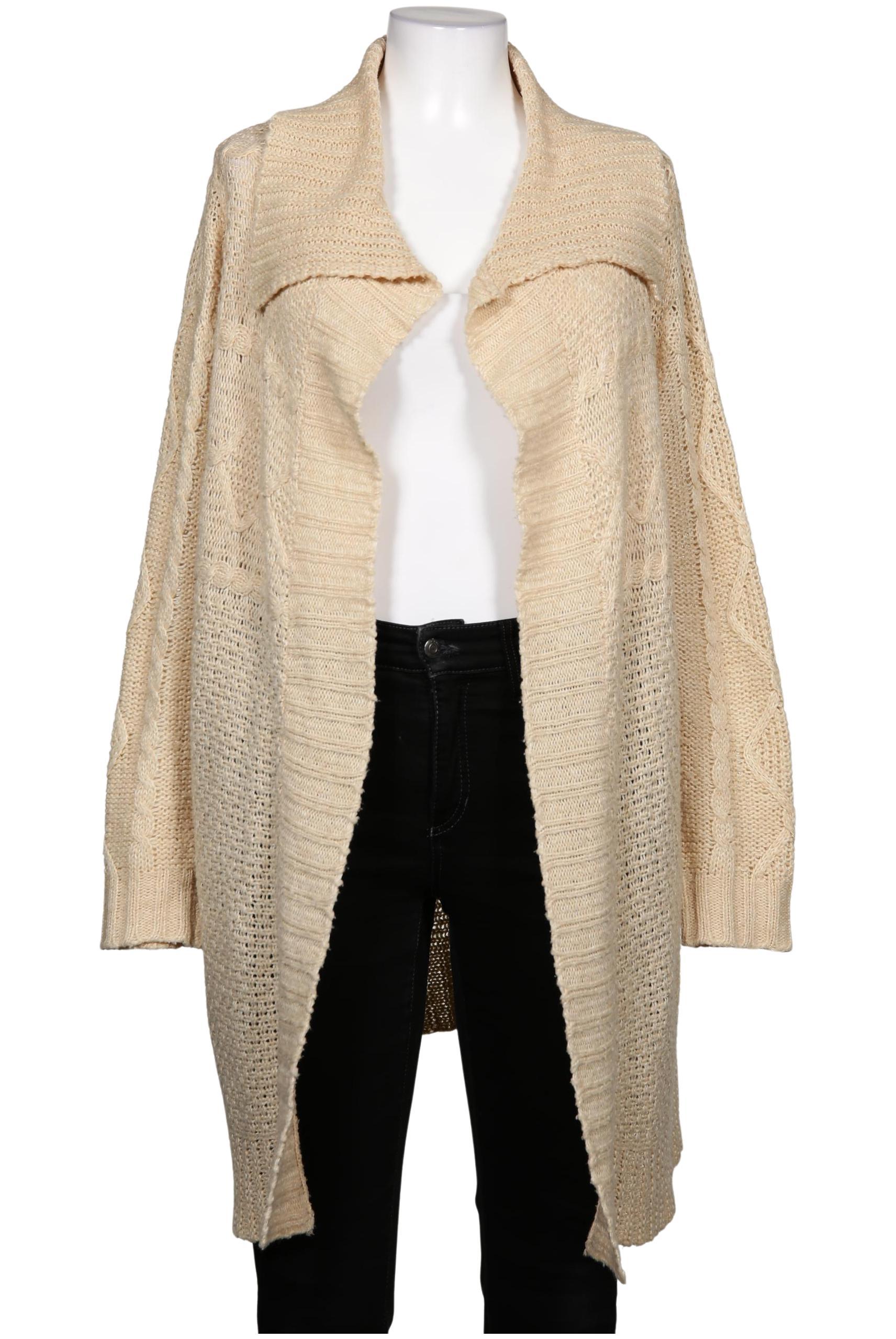 

sheego Damen Strickjacke, beige, Gr. 44
