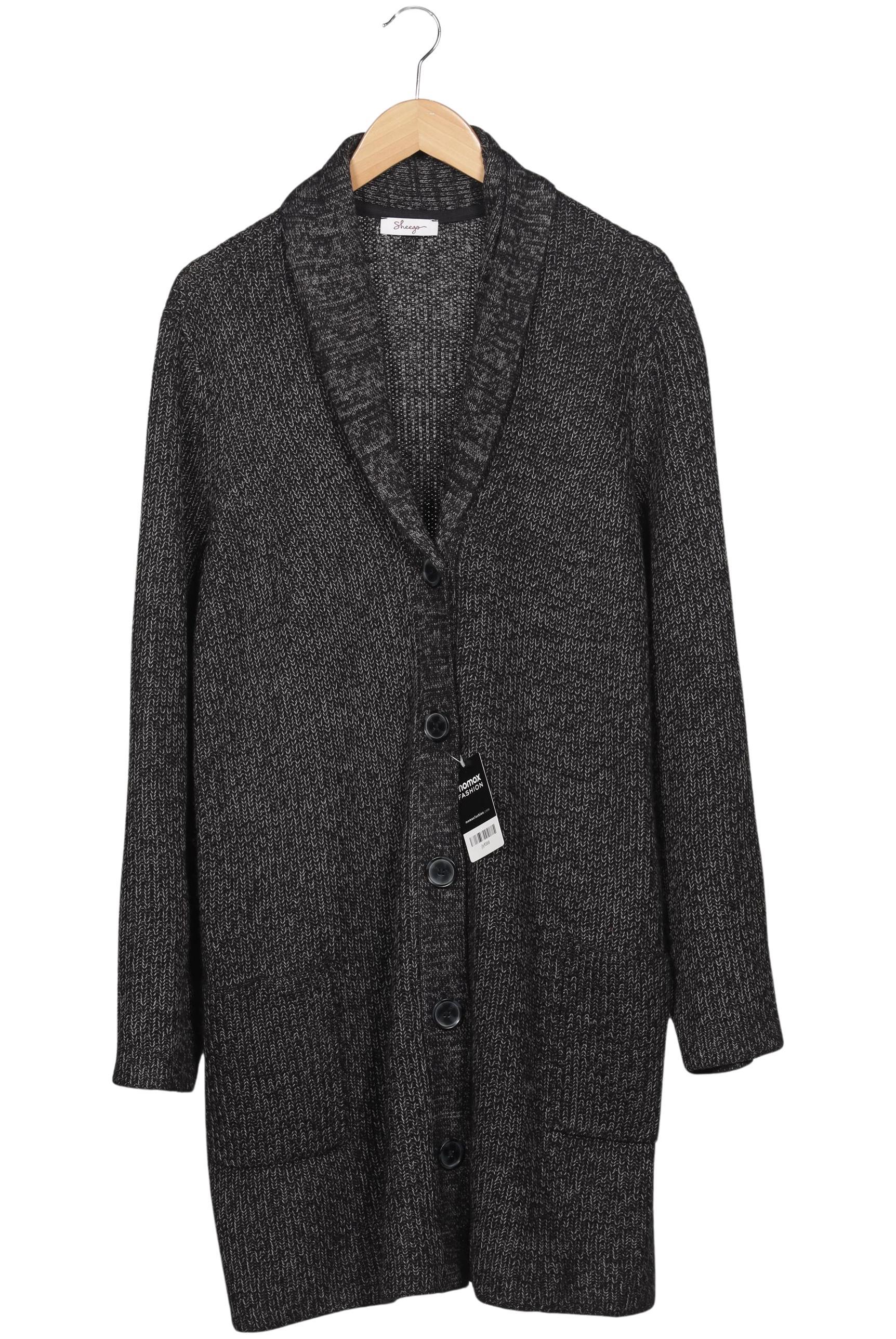 

sheego Damen Strickjacke, grau, Gr. 52