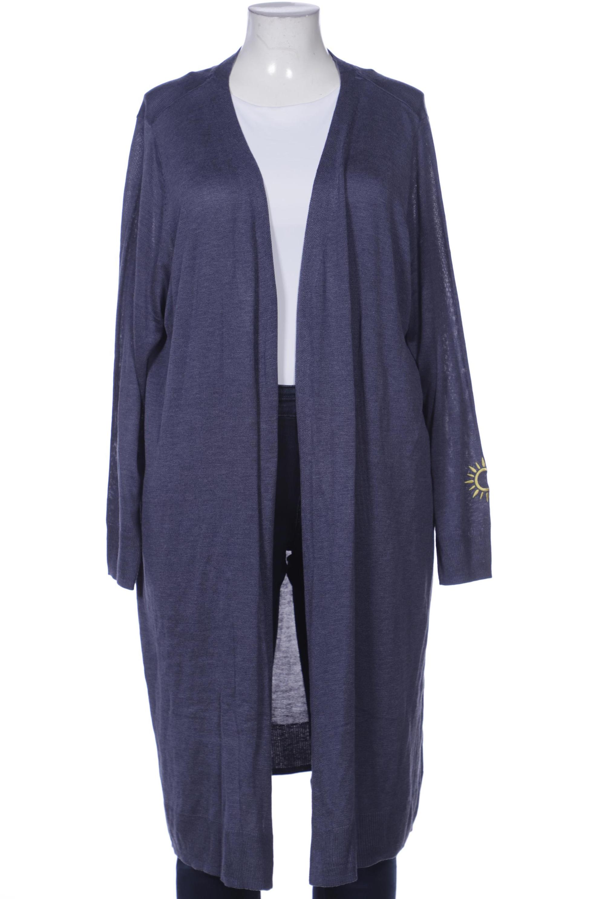 

sheego Damen Strickjacke, marineblau, Gr. 48