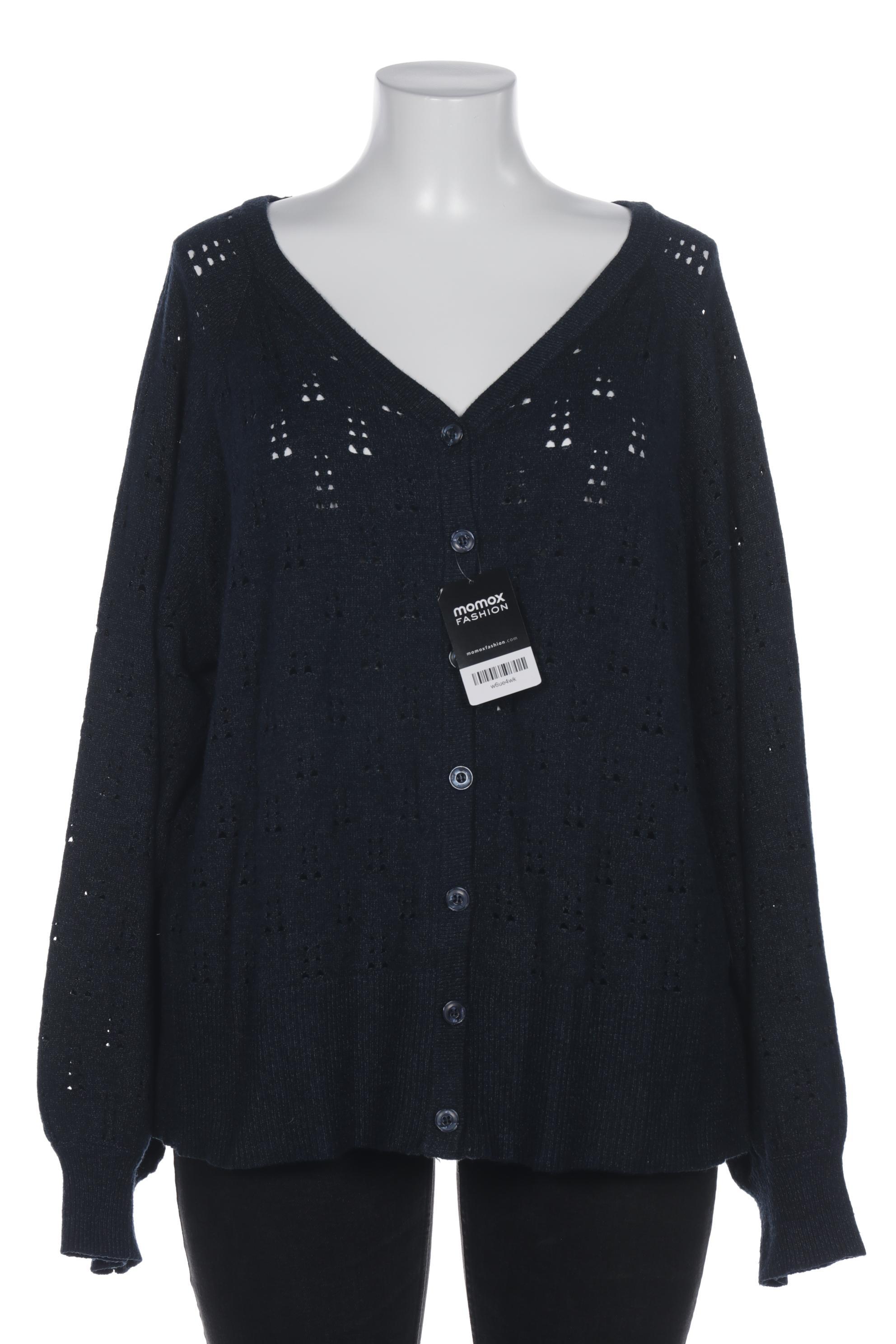 

sheego Damen Strickjacke, marineblau, Gr. 46