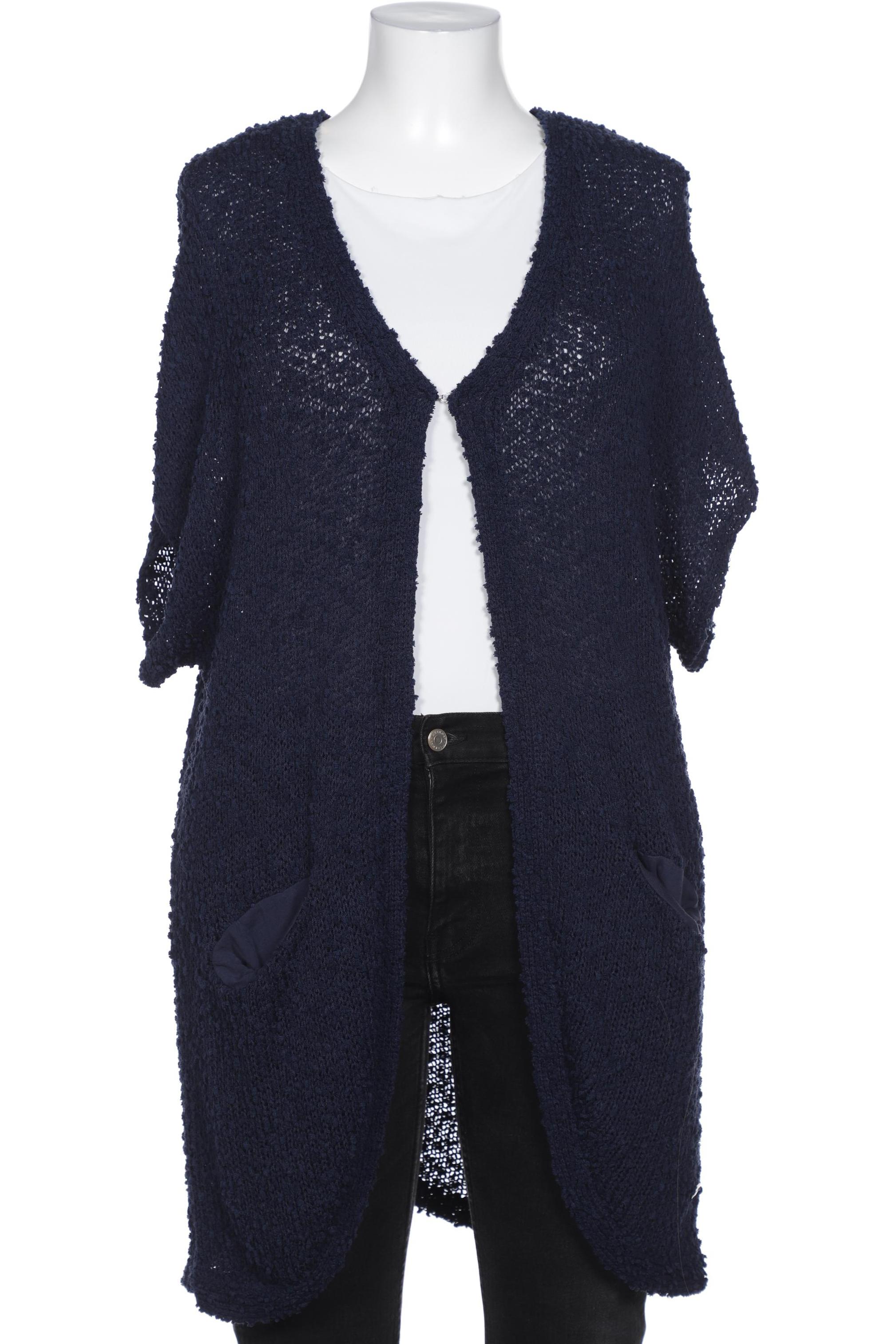 

sheego Damen Strickjacke, marineblau, Gr. 44