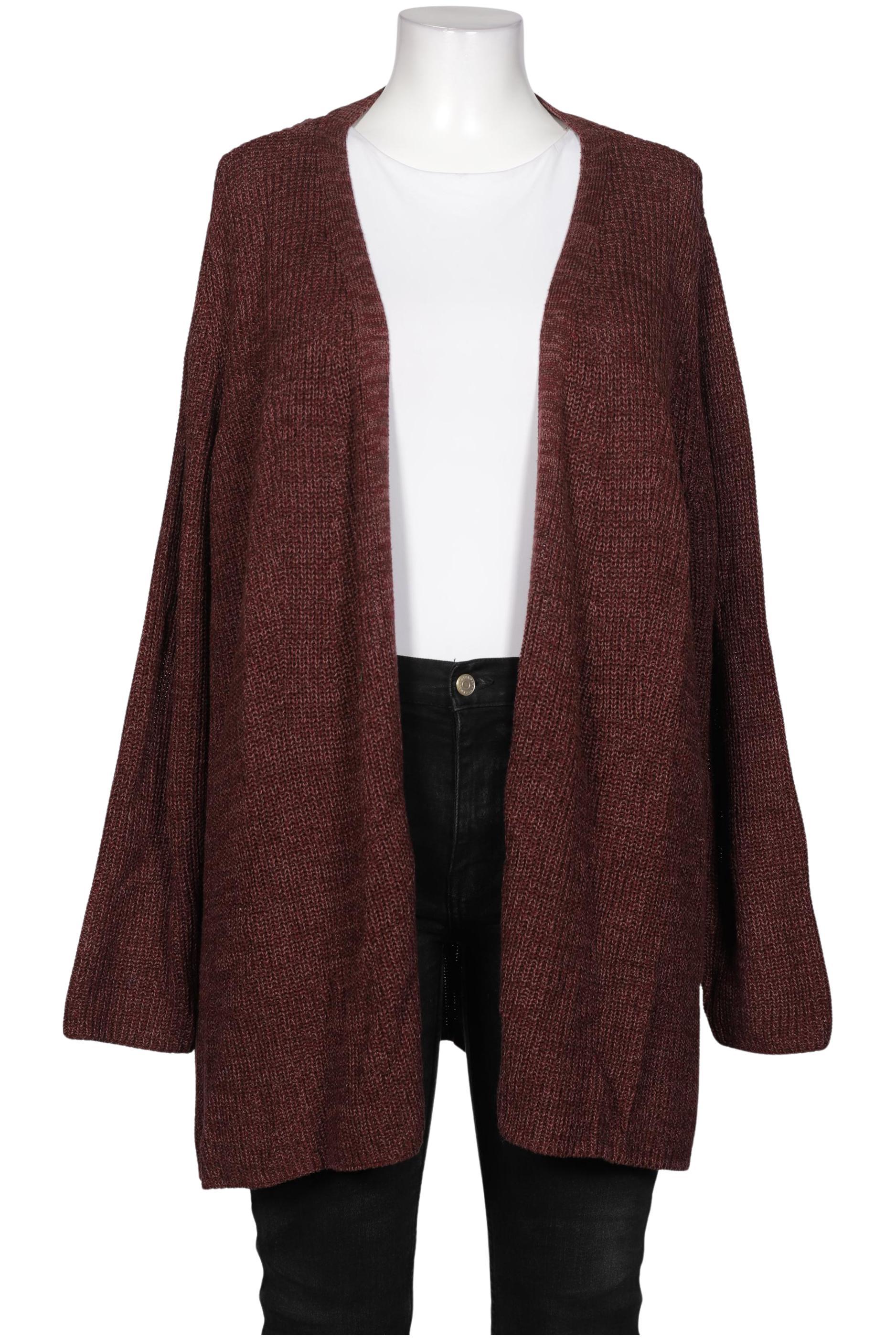 

sheego Damen Strickjacke, bordeaux, Gr. 46