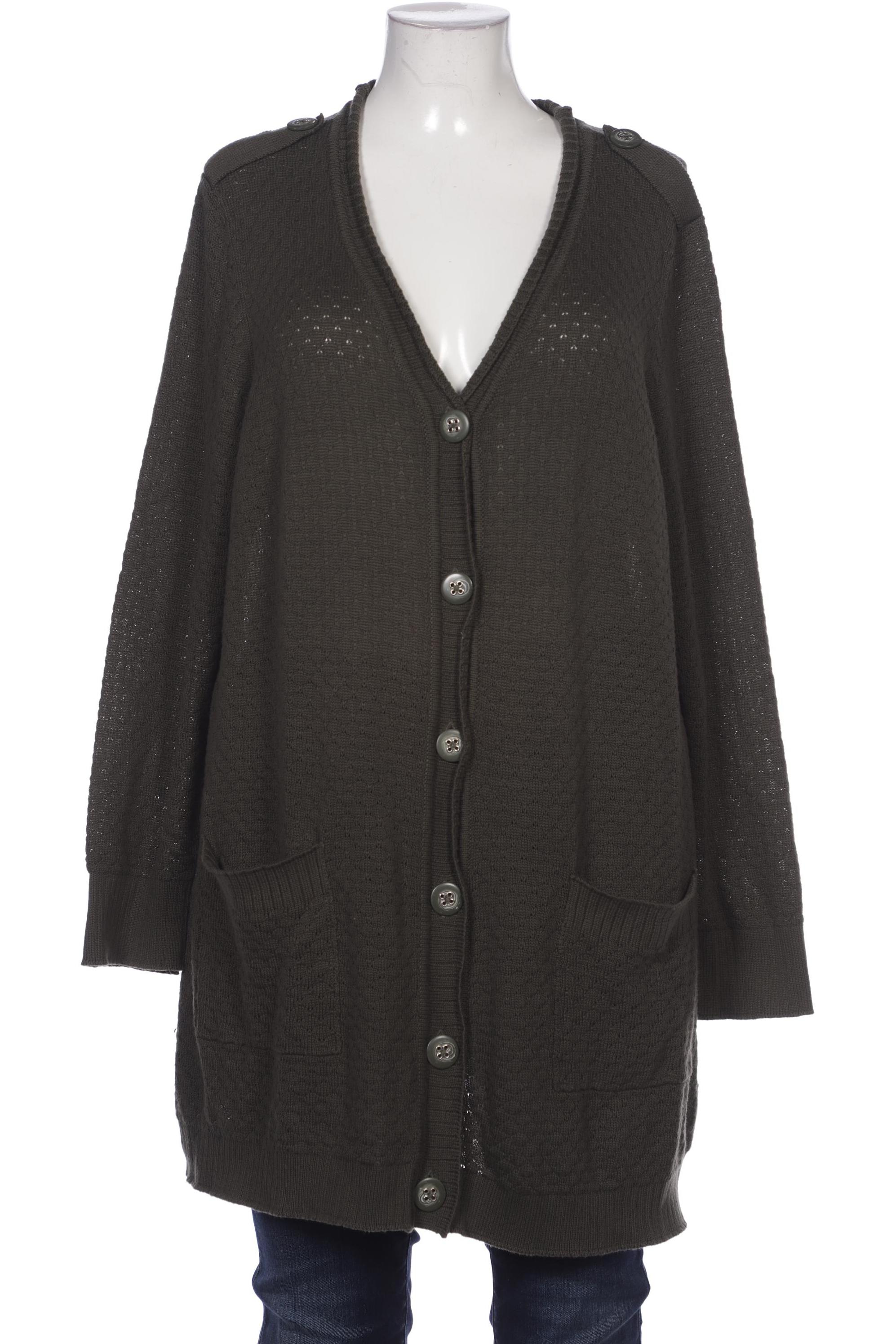 

sheego Damen Strickjacke, grün, Gr. 48