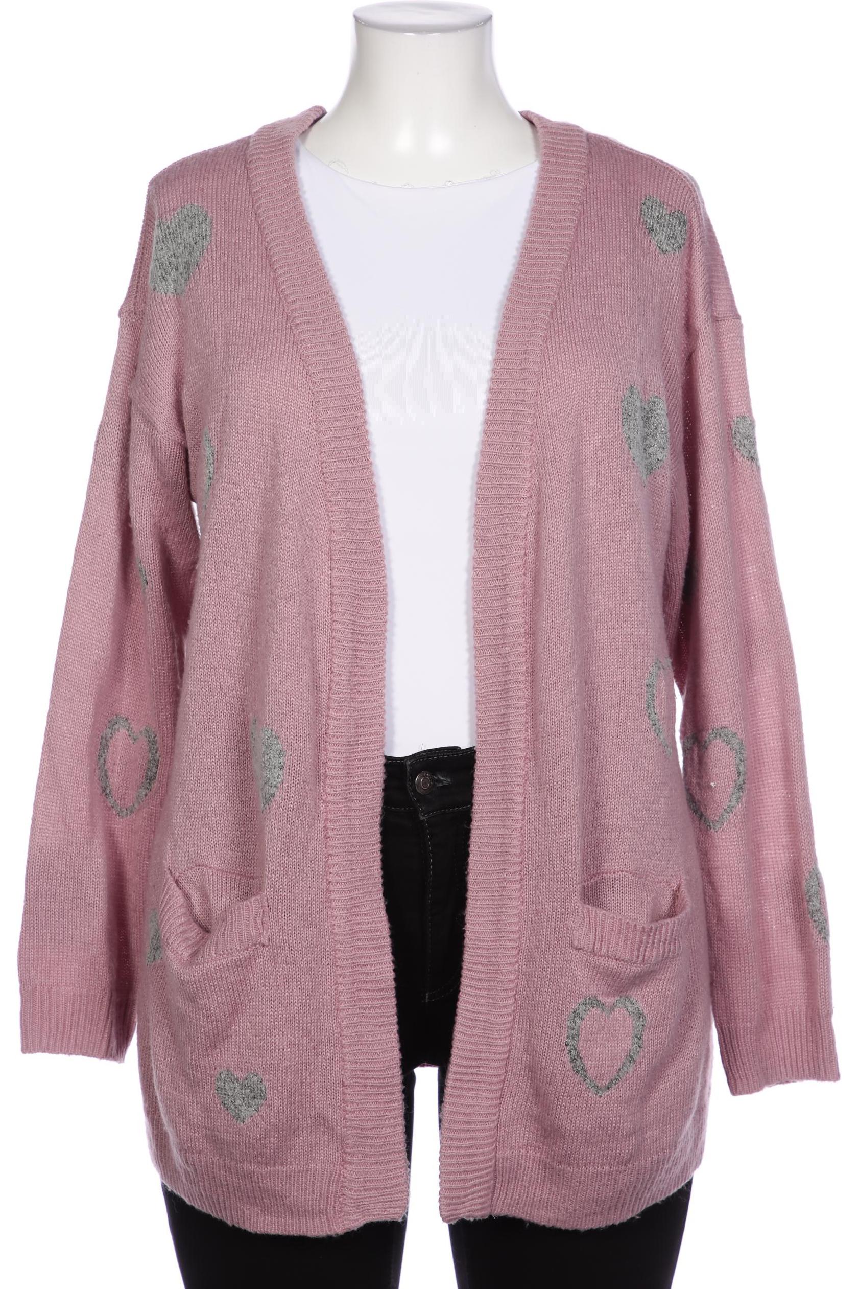 

sheego Damen Strickjacke, pink, Gr. 40