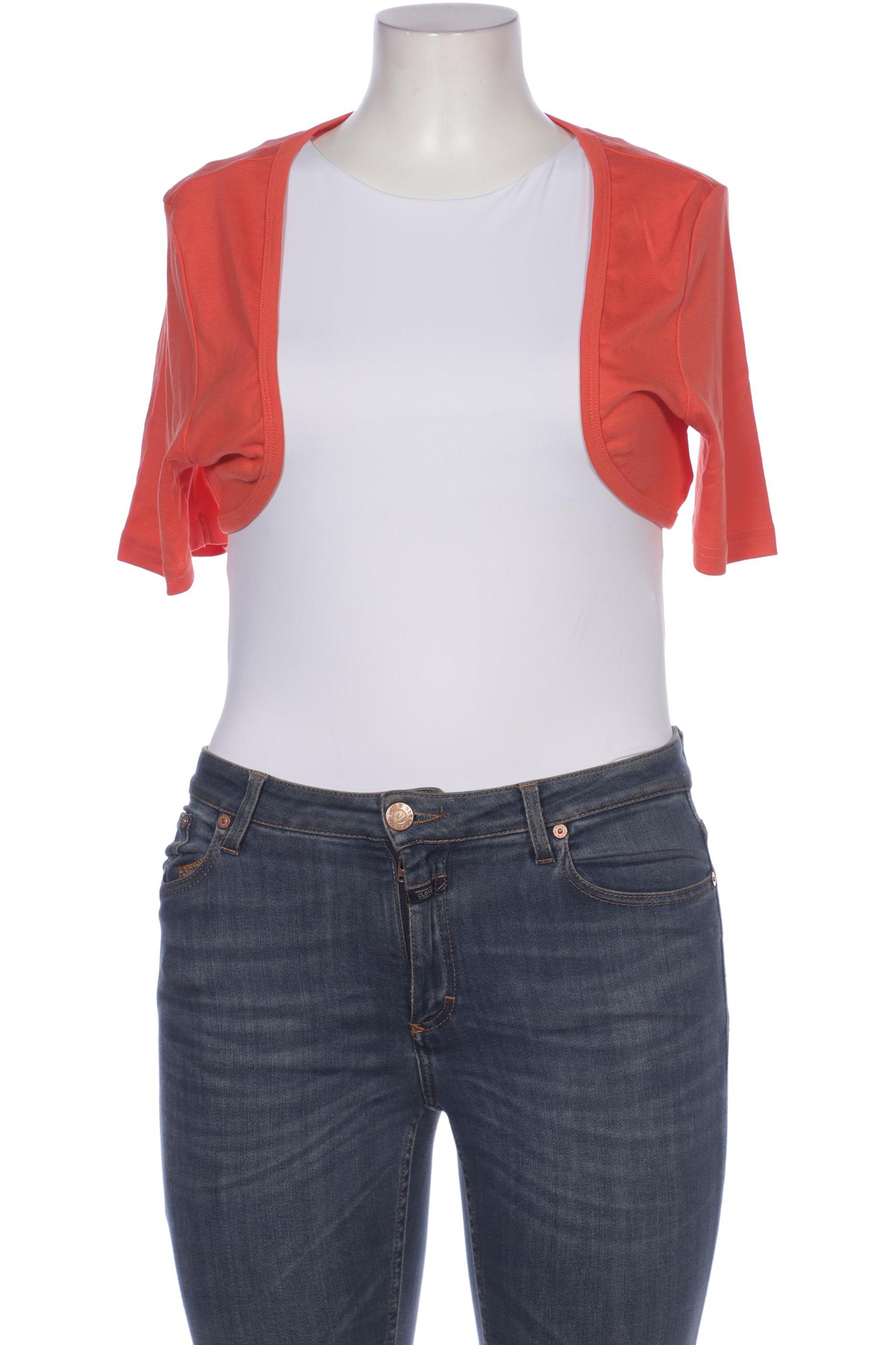 

sheego Damen Strickjacke, orange, Gr. 44