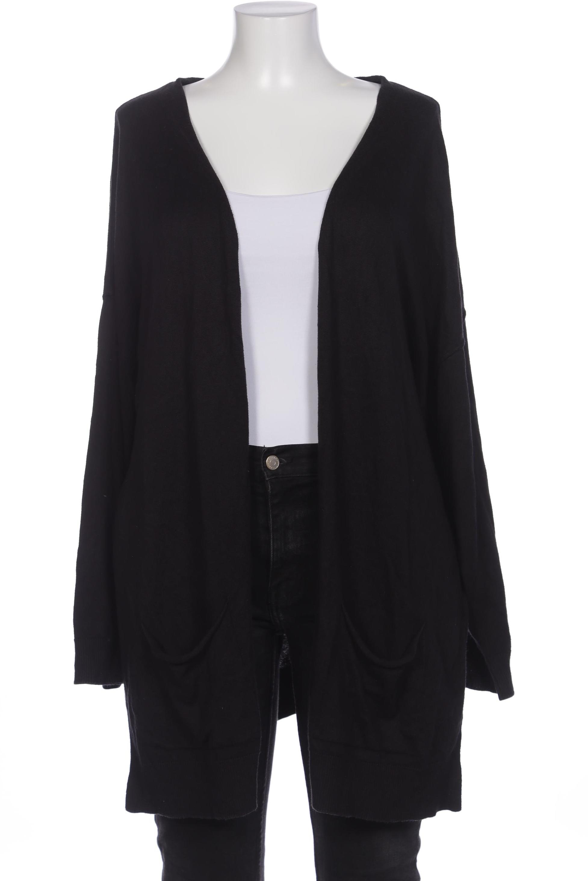 

sheego Damen Strickjacke, schwarz, Gr. 48