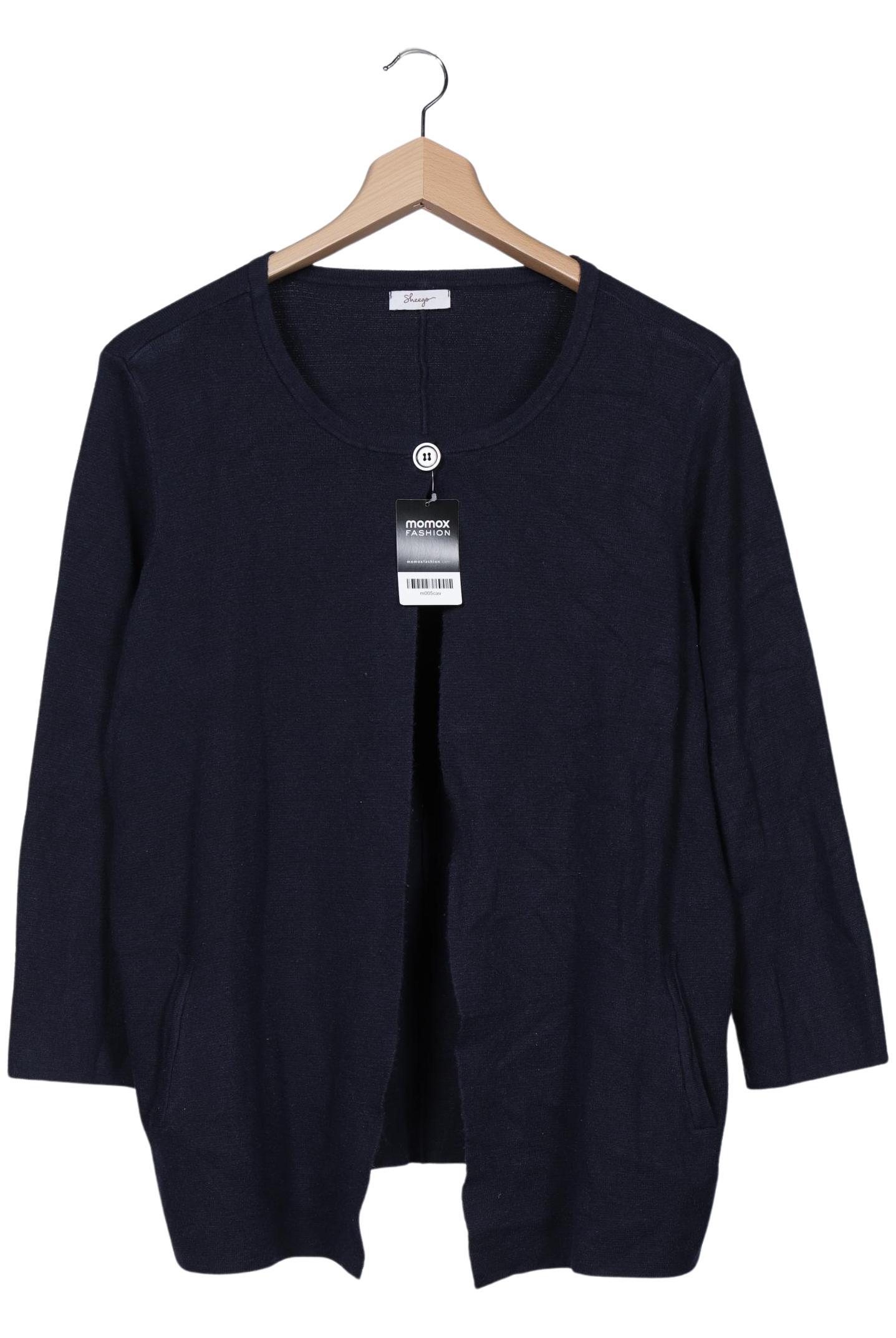 

sheego Damen Strickjacke, marineblau, Gr. 52