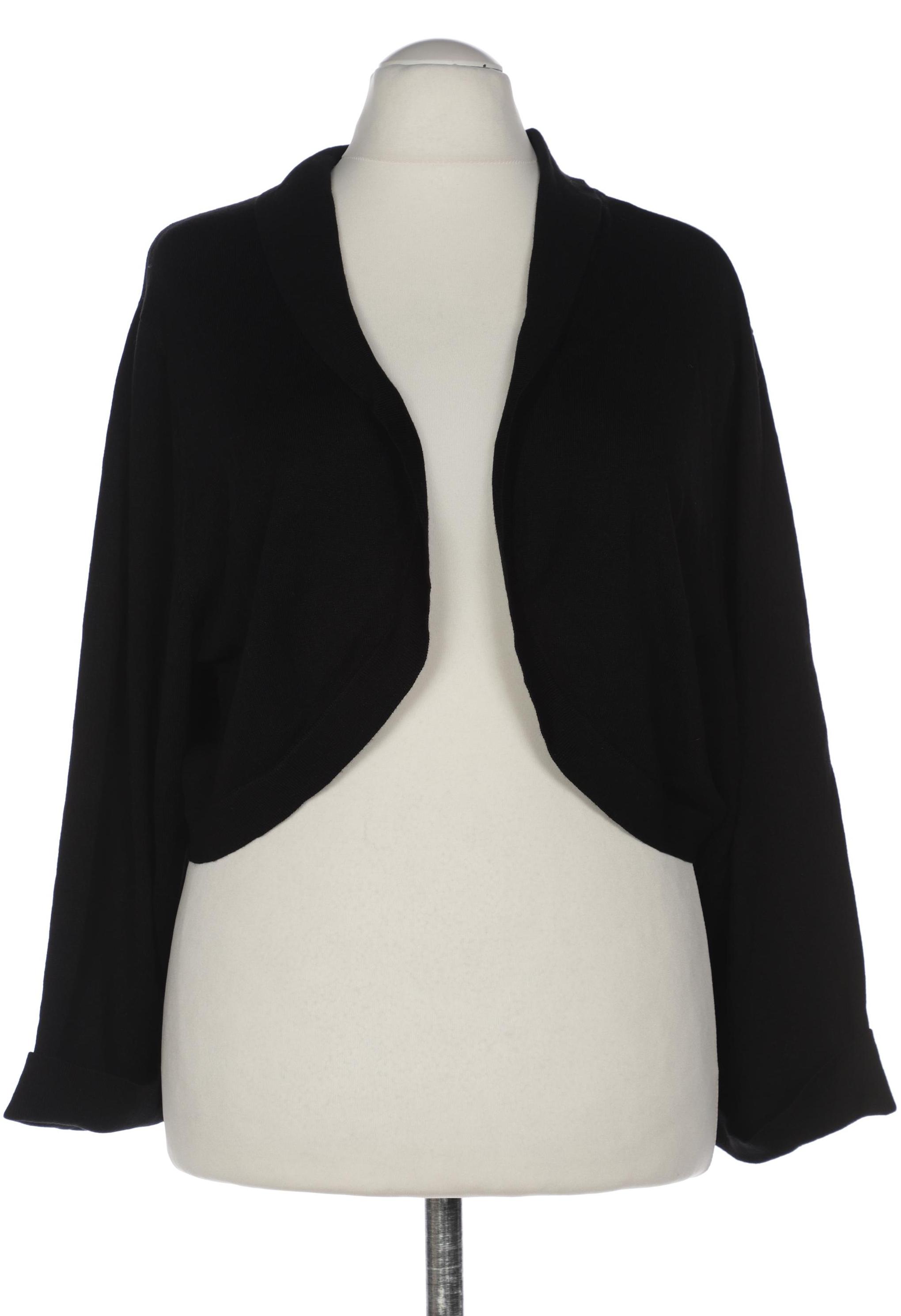 

sheego Damen Strickjacke, schwarz, Gr. 54