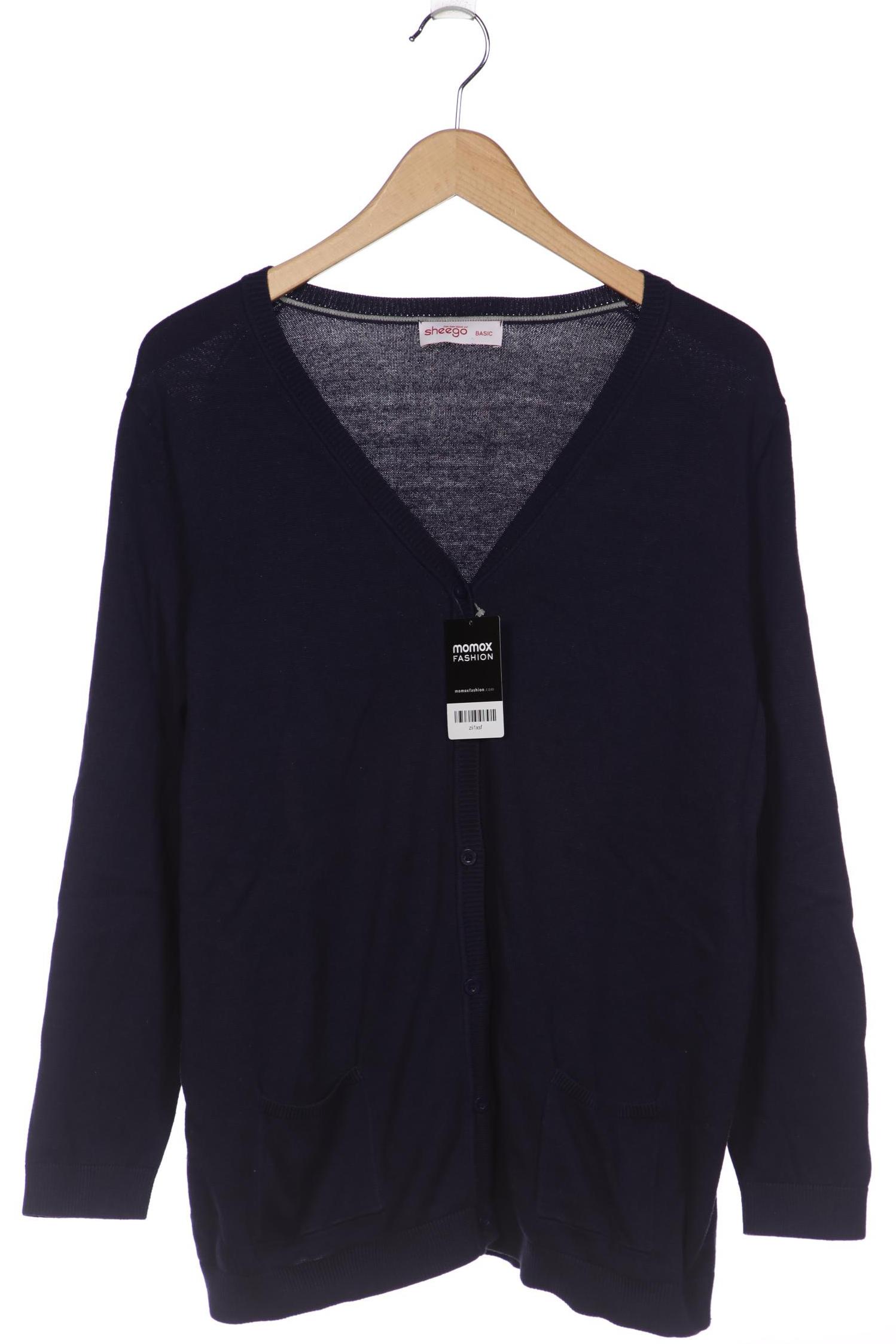 

sheego Damen Strickjacke, marineblau