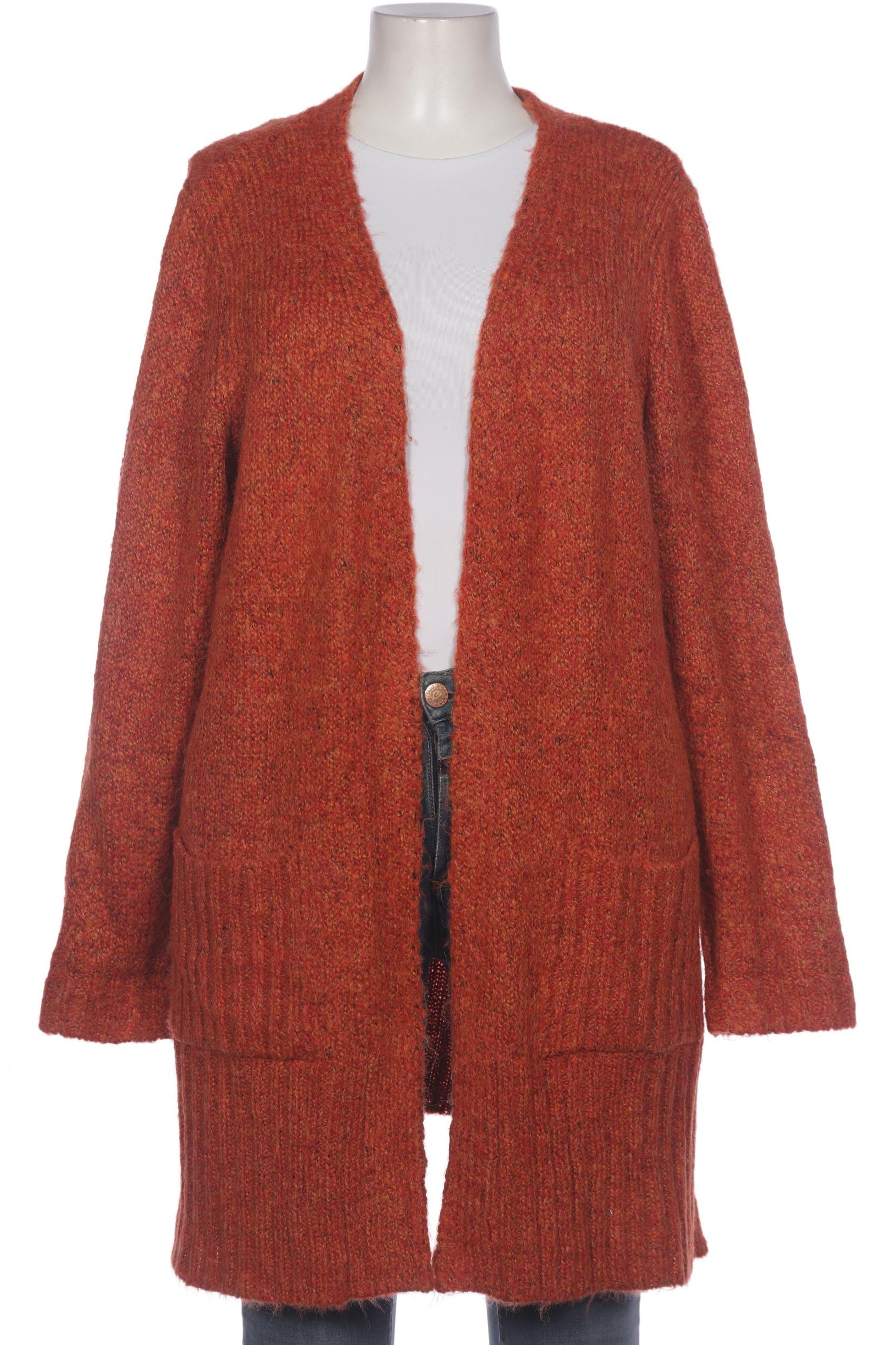 

sheego Damen Strickjacke, orange, Gr. 48