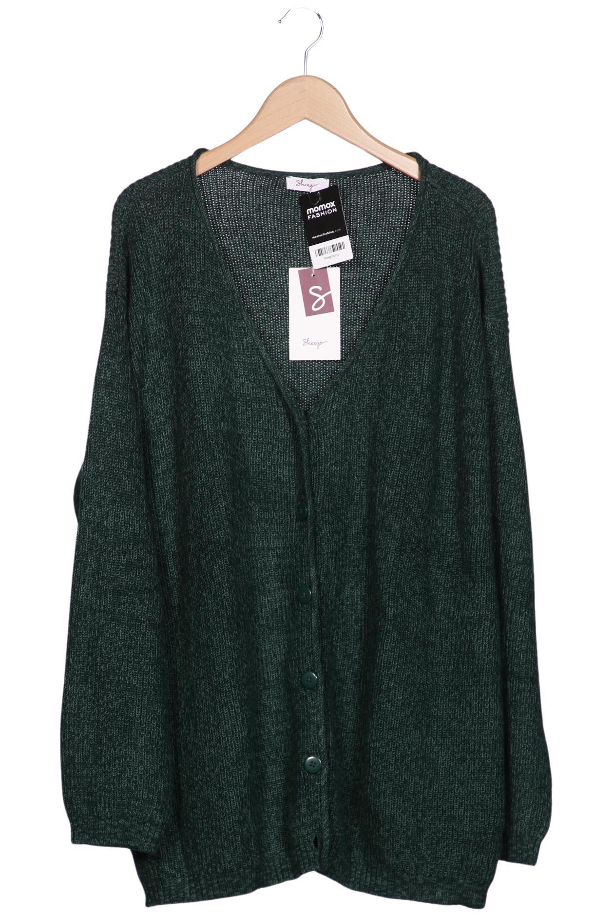 

sheego Damen Strickjacke, grün, Gr. 48