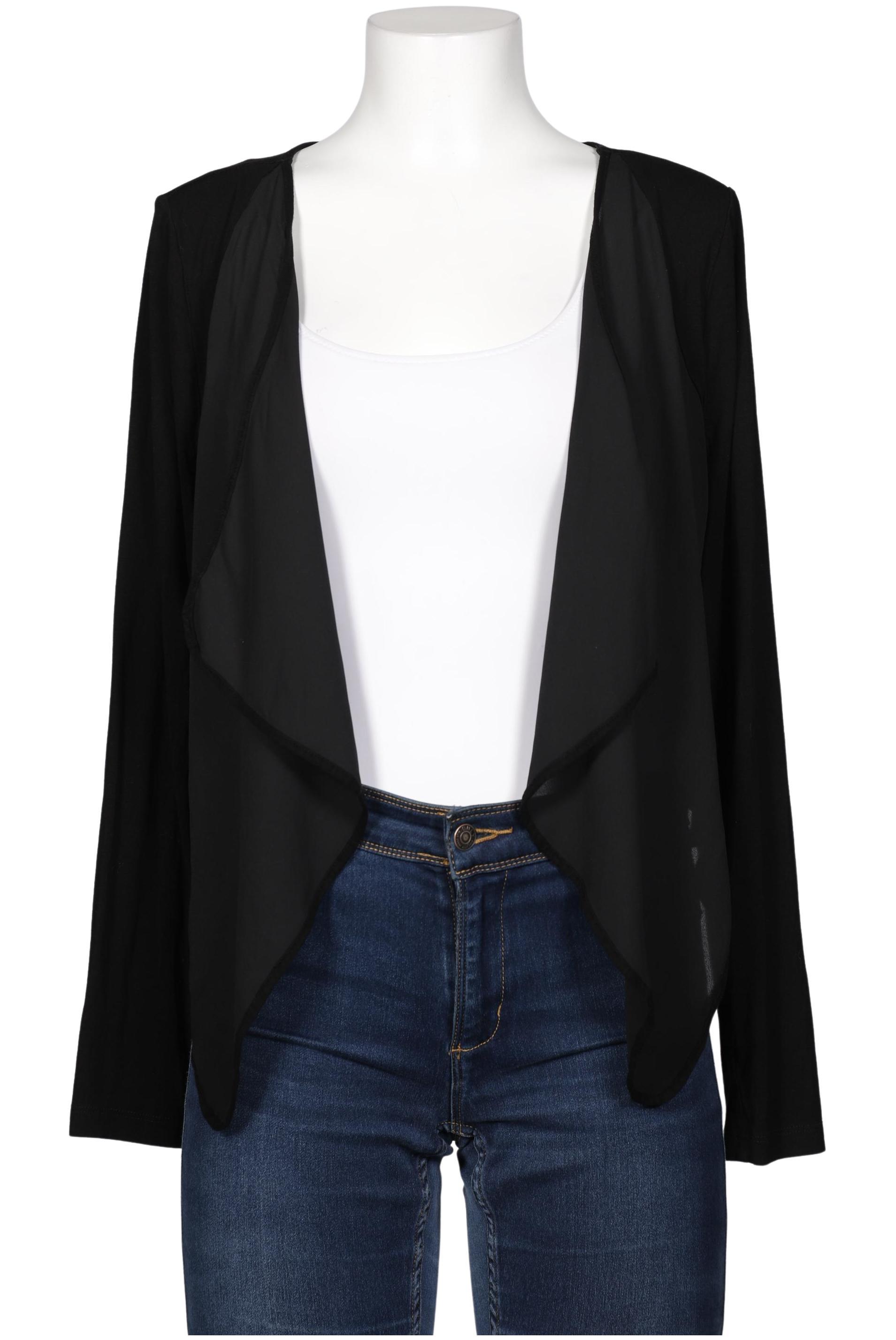 

sheego Damen Strickjacke, schwarz, Gr. 42