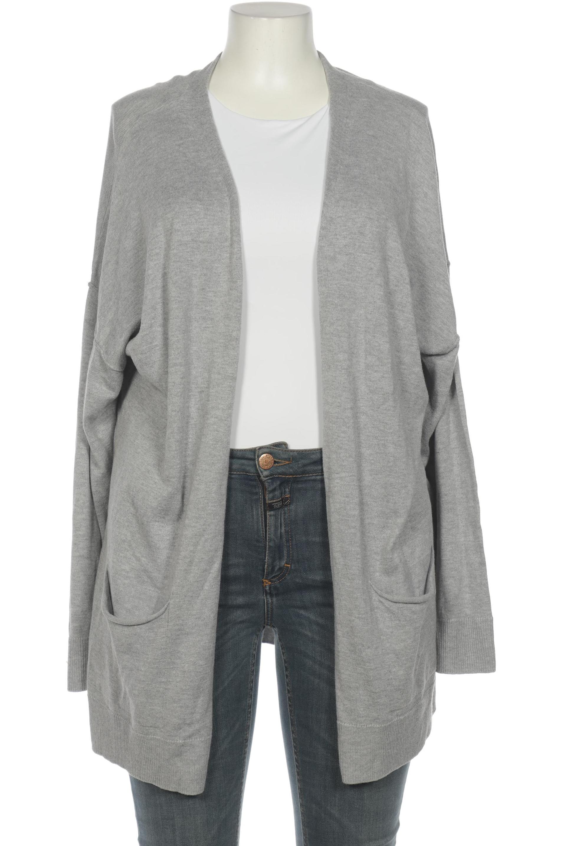 

sheego Damen Strickjacke, grau, Gr. 44