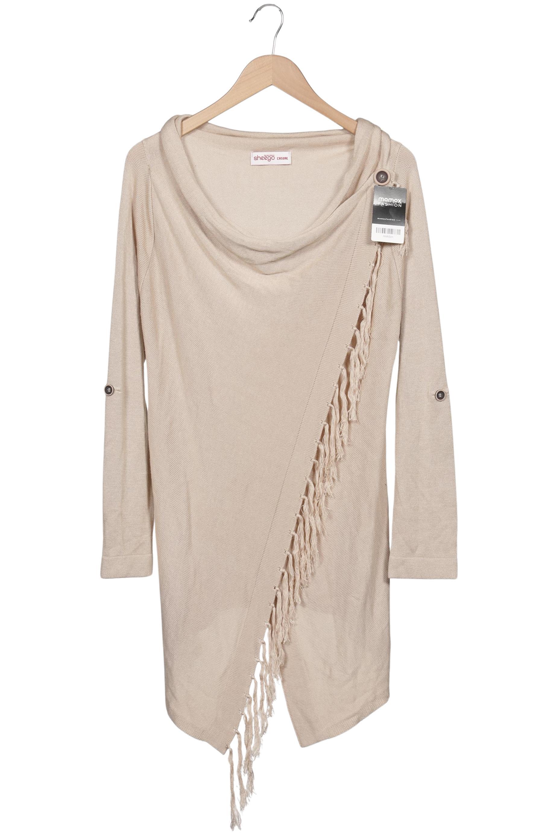 

sheego Damen Strickjacke, beige, Gr. 40