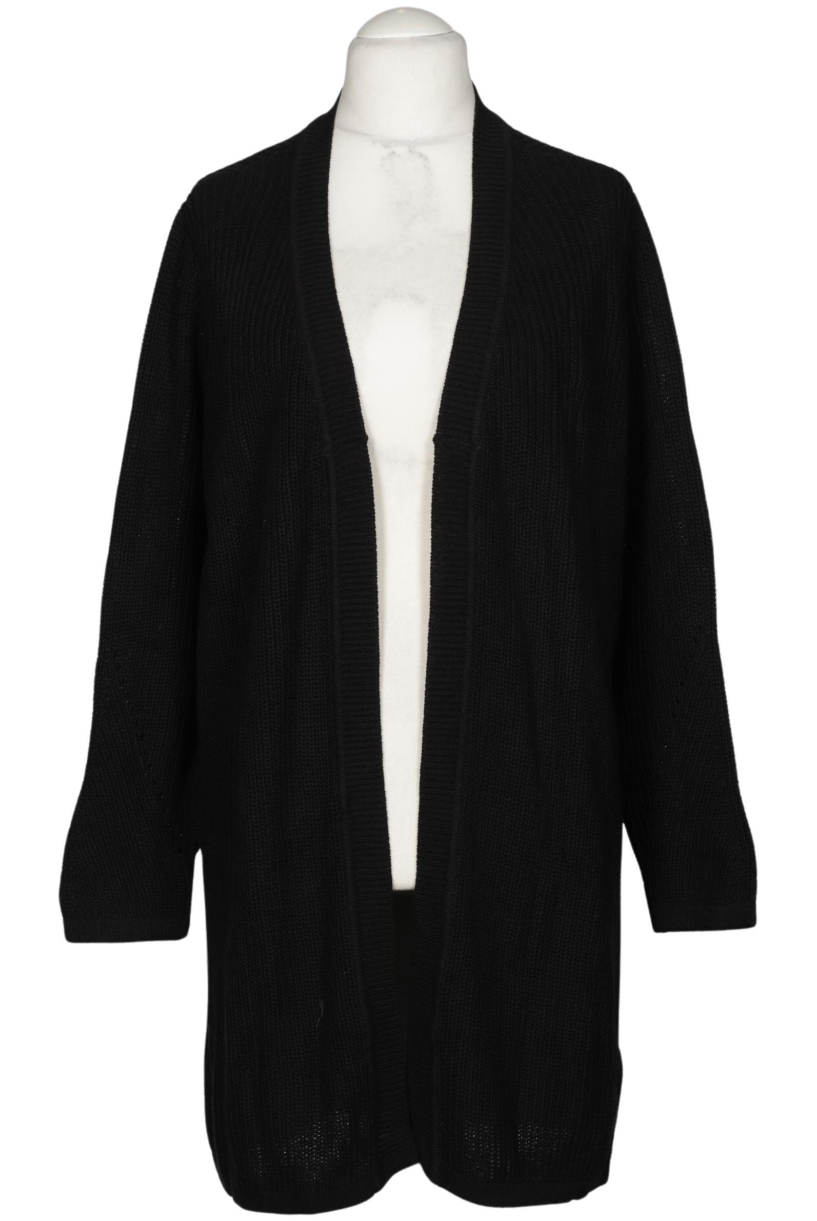 

sheego Damen Strickjacke, schwarz, Gr. 48