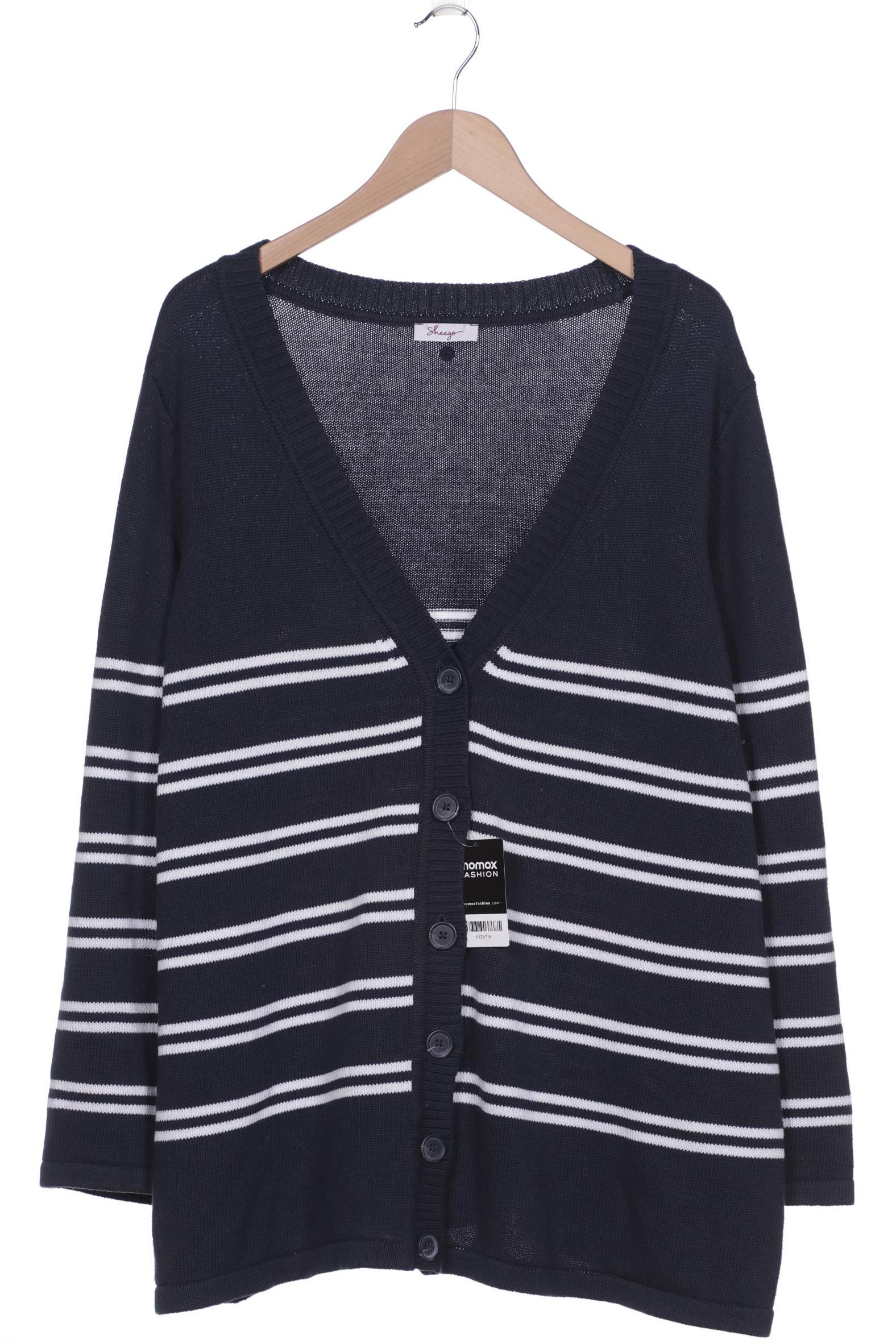 

sheego Damen Strickjacke, marineblau