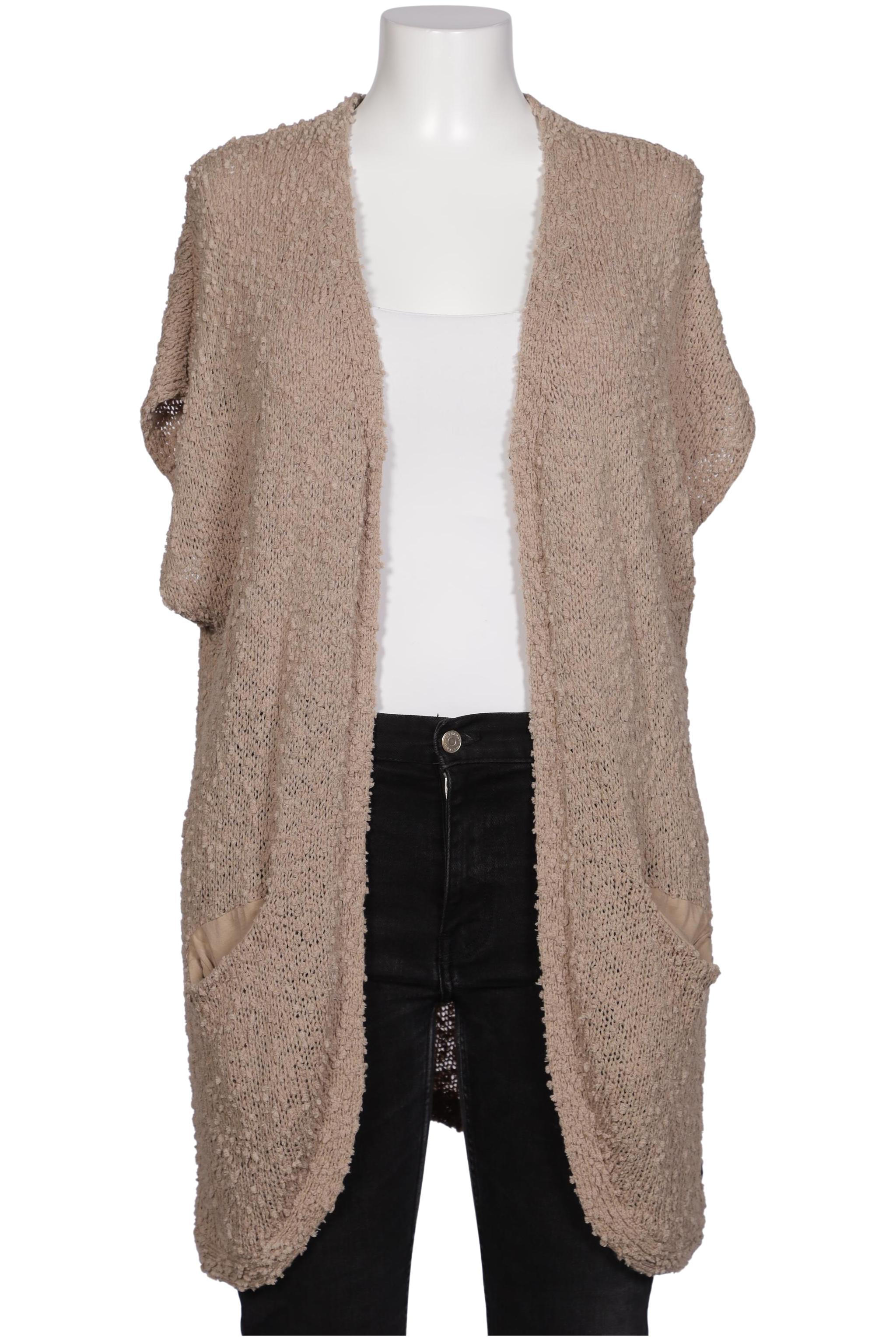 

sheego Damen Strickjacke, beige, Gr. 44