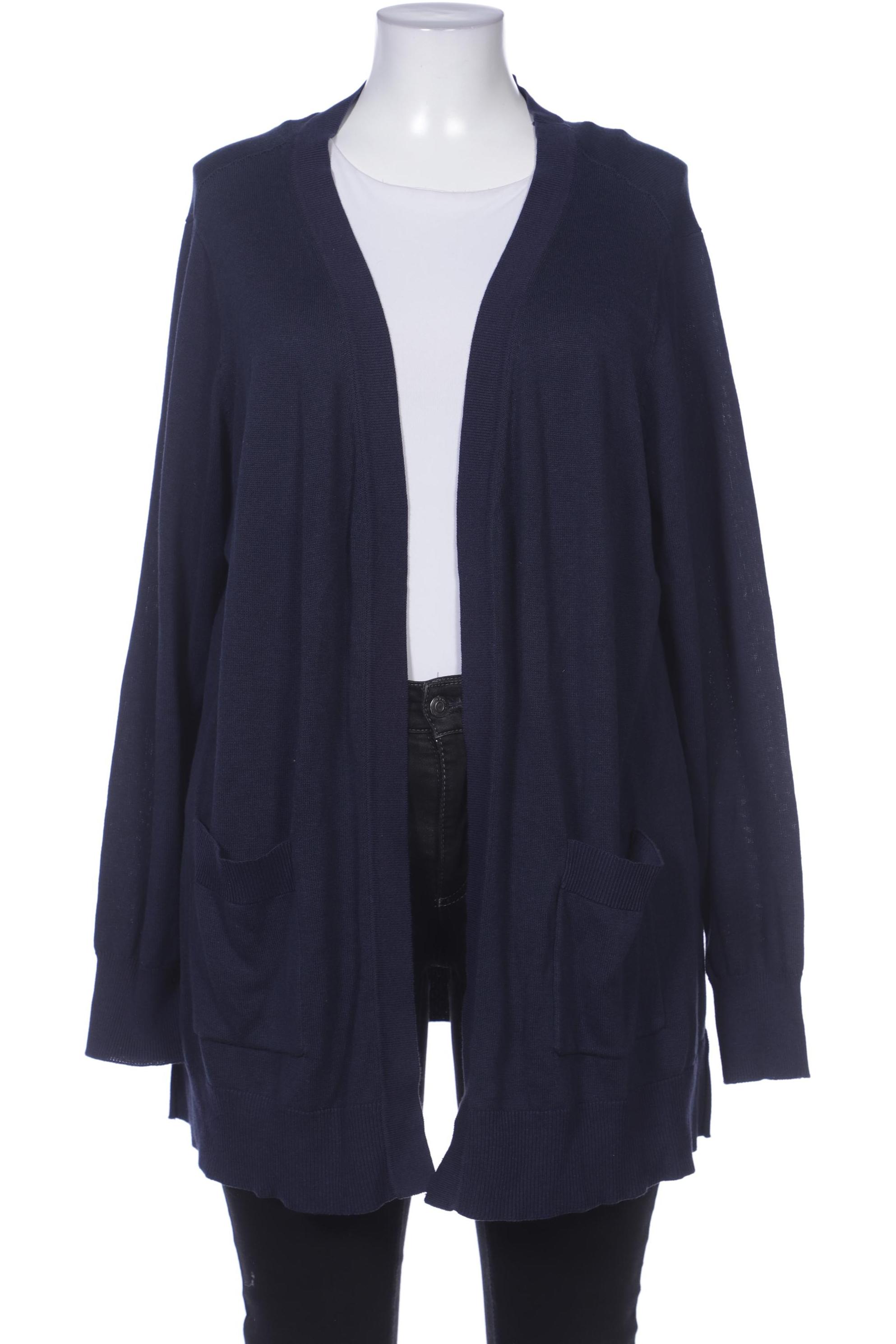 

sheego Damen Strickjacke, marineblau, Gr. 48