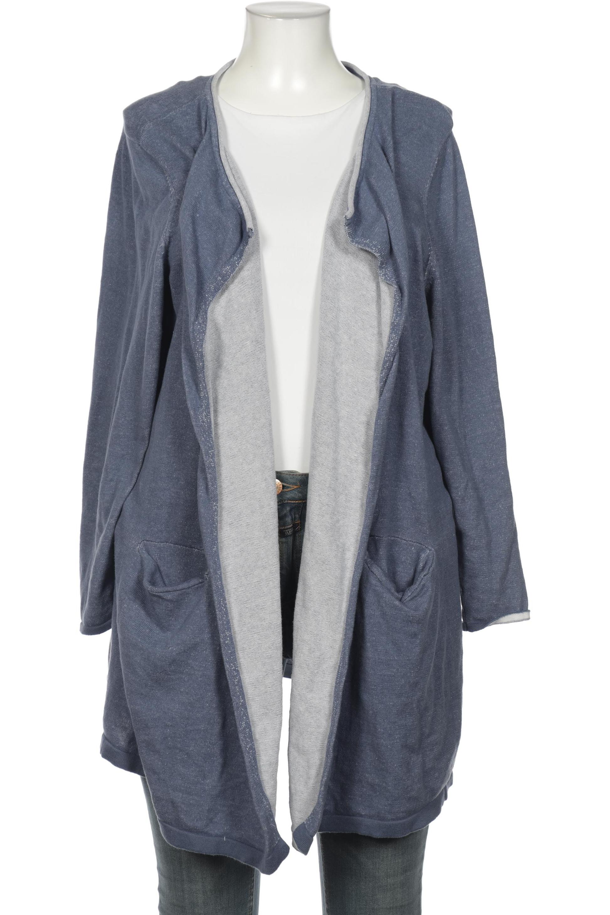 

sheego Damen Strickjacke, blau, Gr. 48