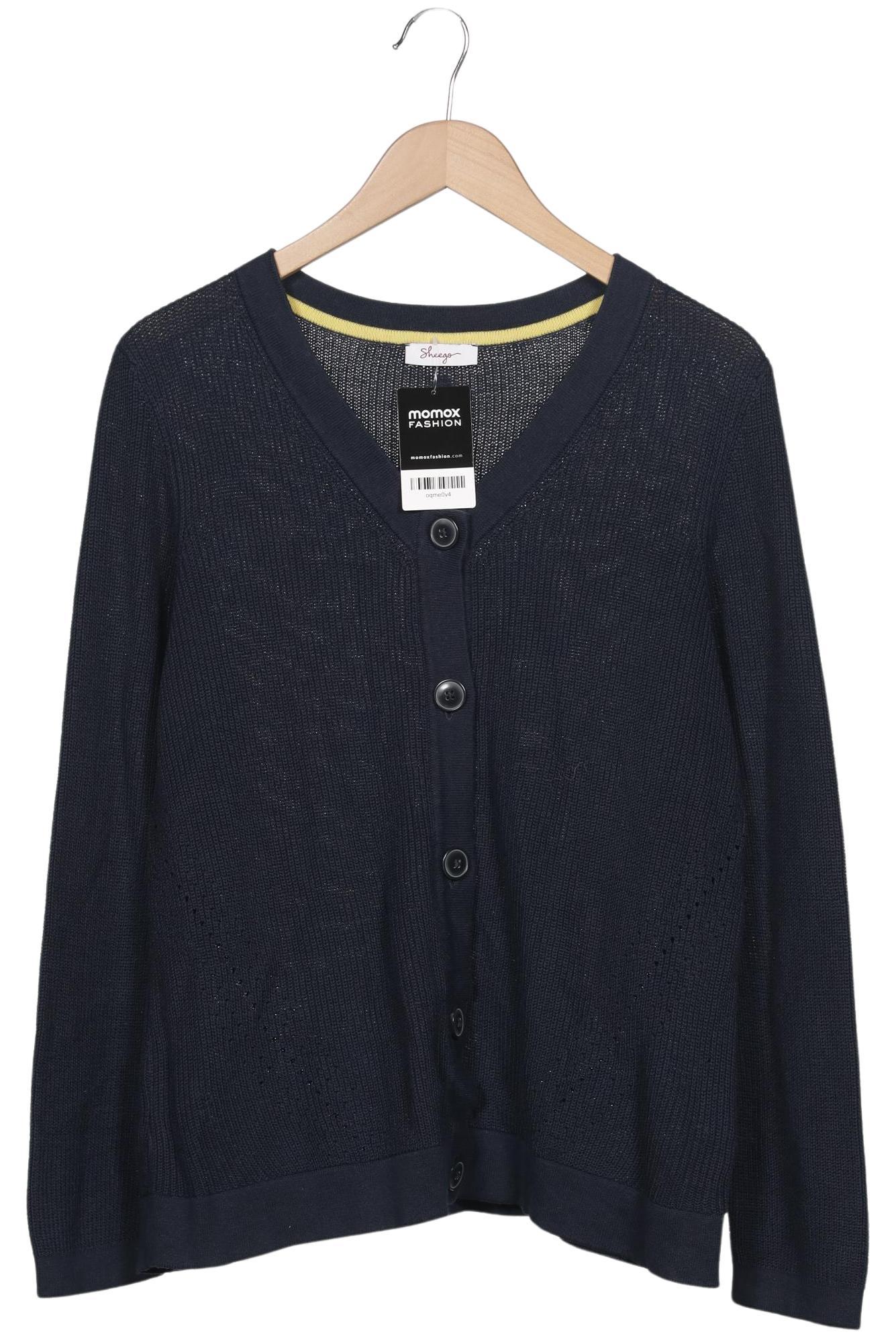 

sheego Damen Strickjacke, marineblau, Gr. 46