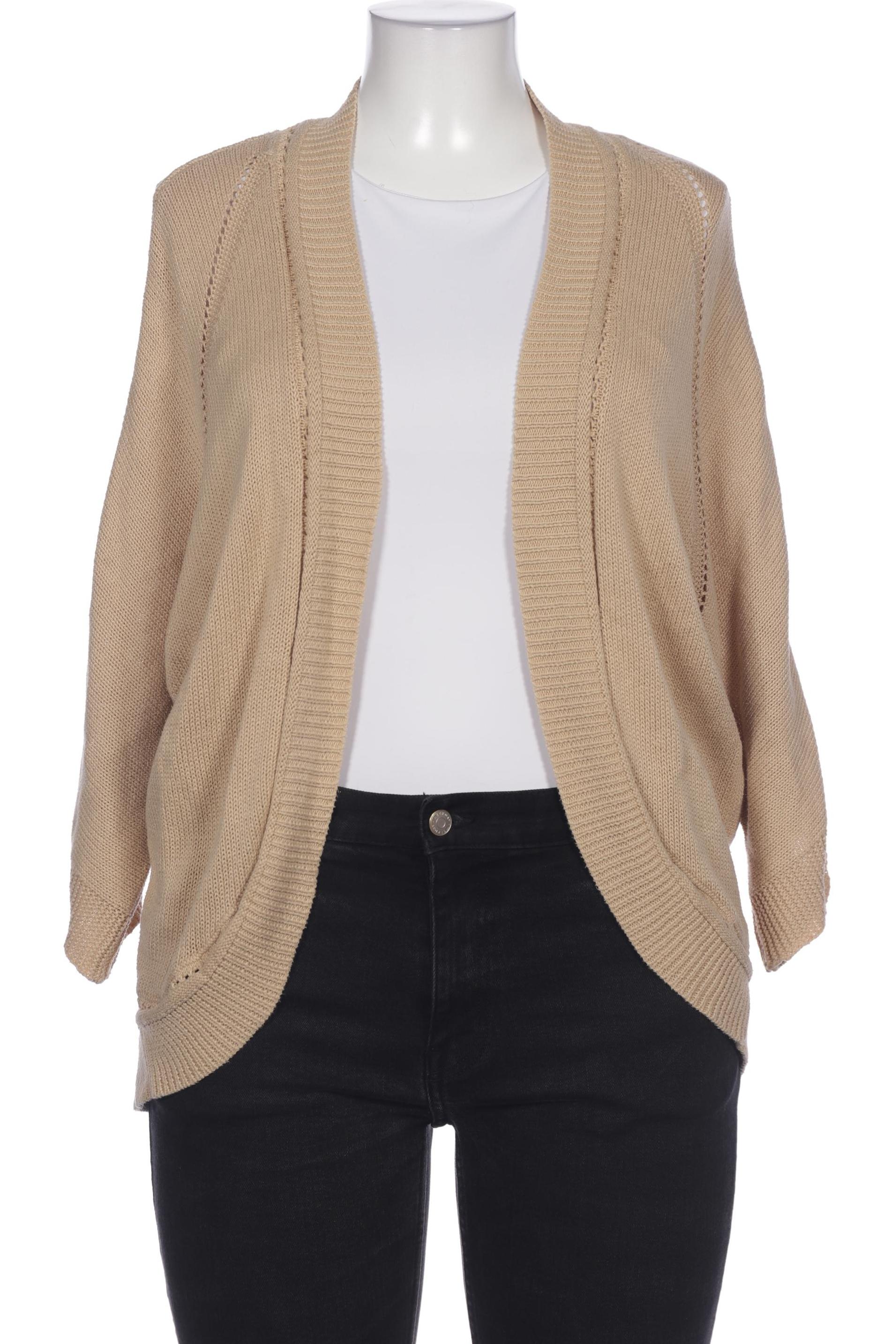 

sheego Damen Strickjacke, beige