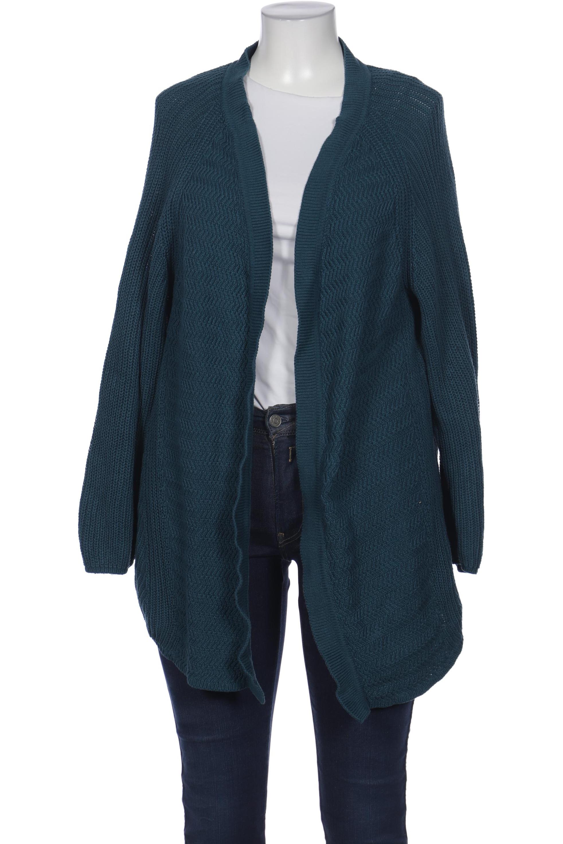 

sheego Damen Strickjacke, türkis, Gr. 52