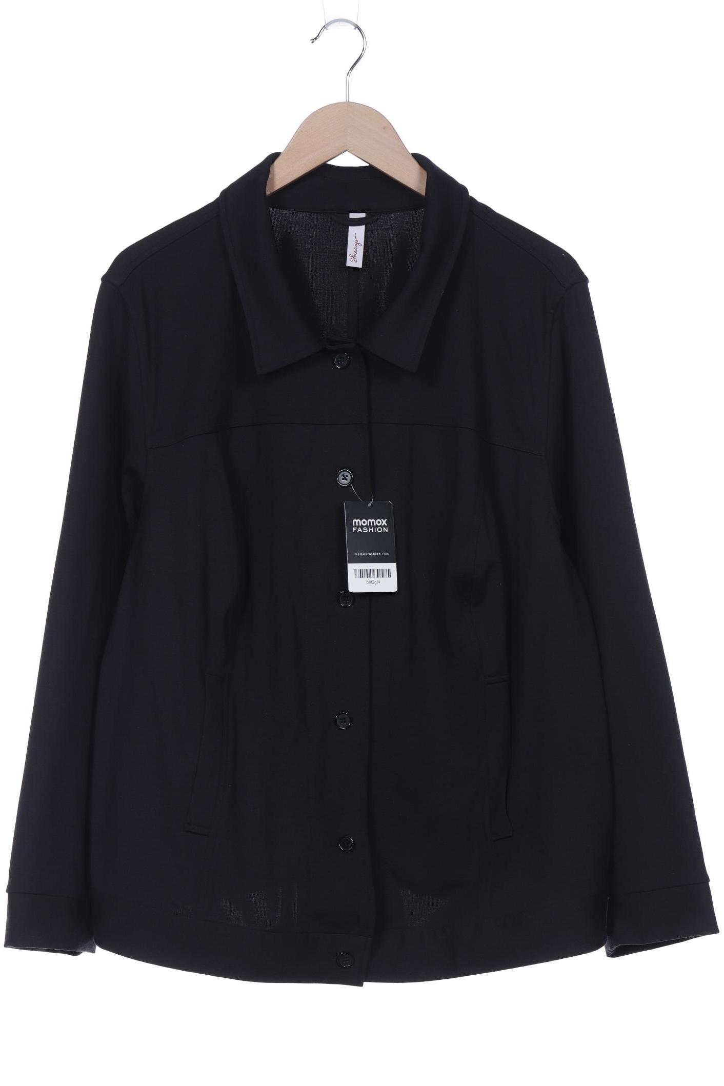 

sheego Damen Strickjacke, schwarz, Gr. 52