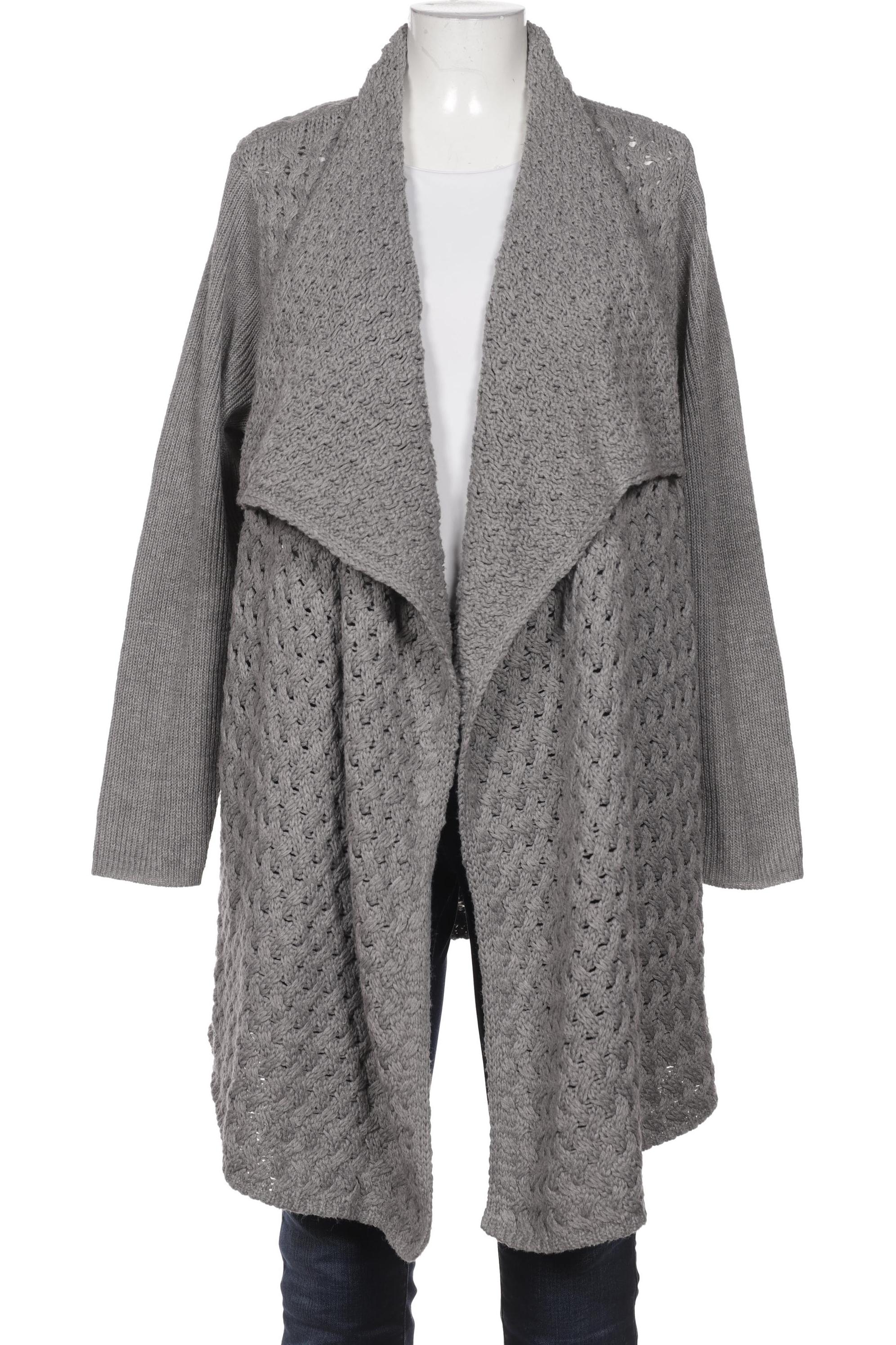 

sheego Damen Strickjacke, grau, Gr. 48