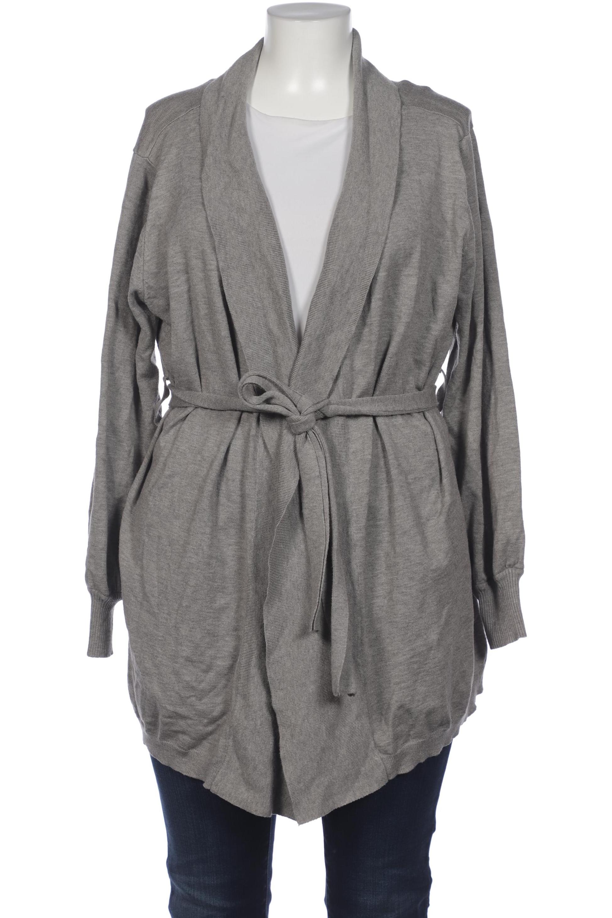 

sheego Damen Strickjacke, grau, Gr. 48