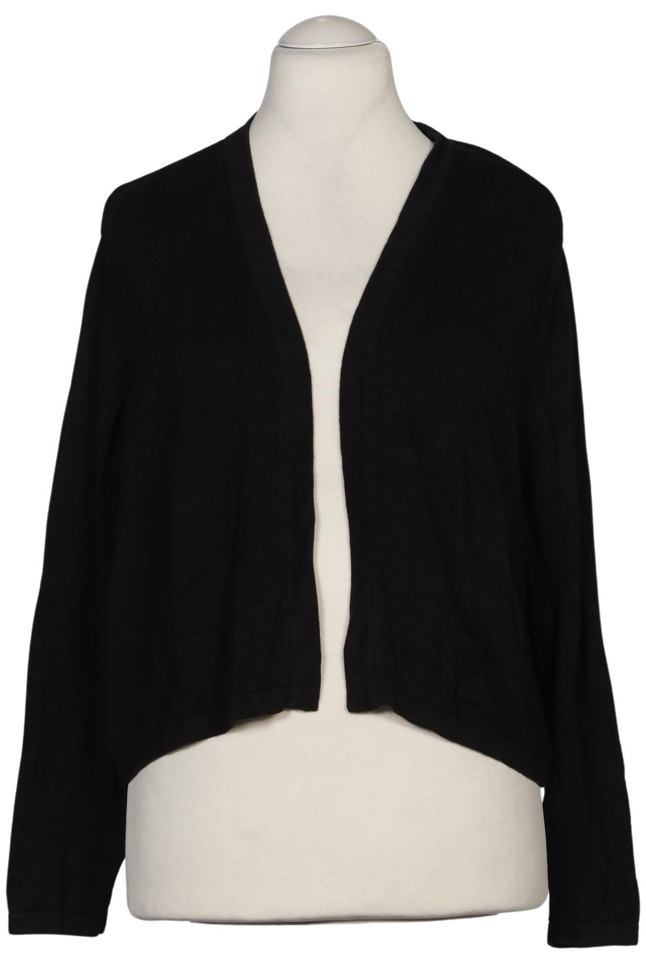 

sheego Damen Strickjacke, schwarz, Gr. 48