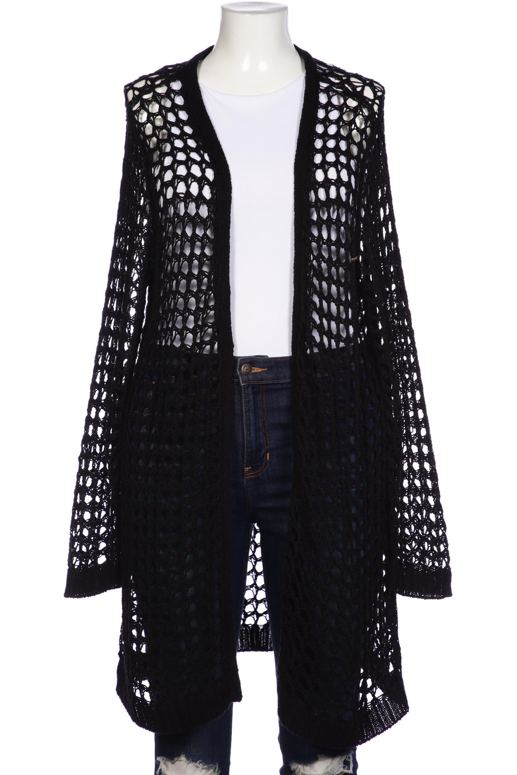 

sheego Damen Strickjacke, schwarz