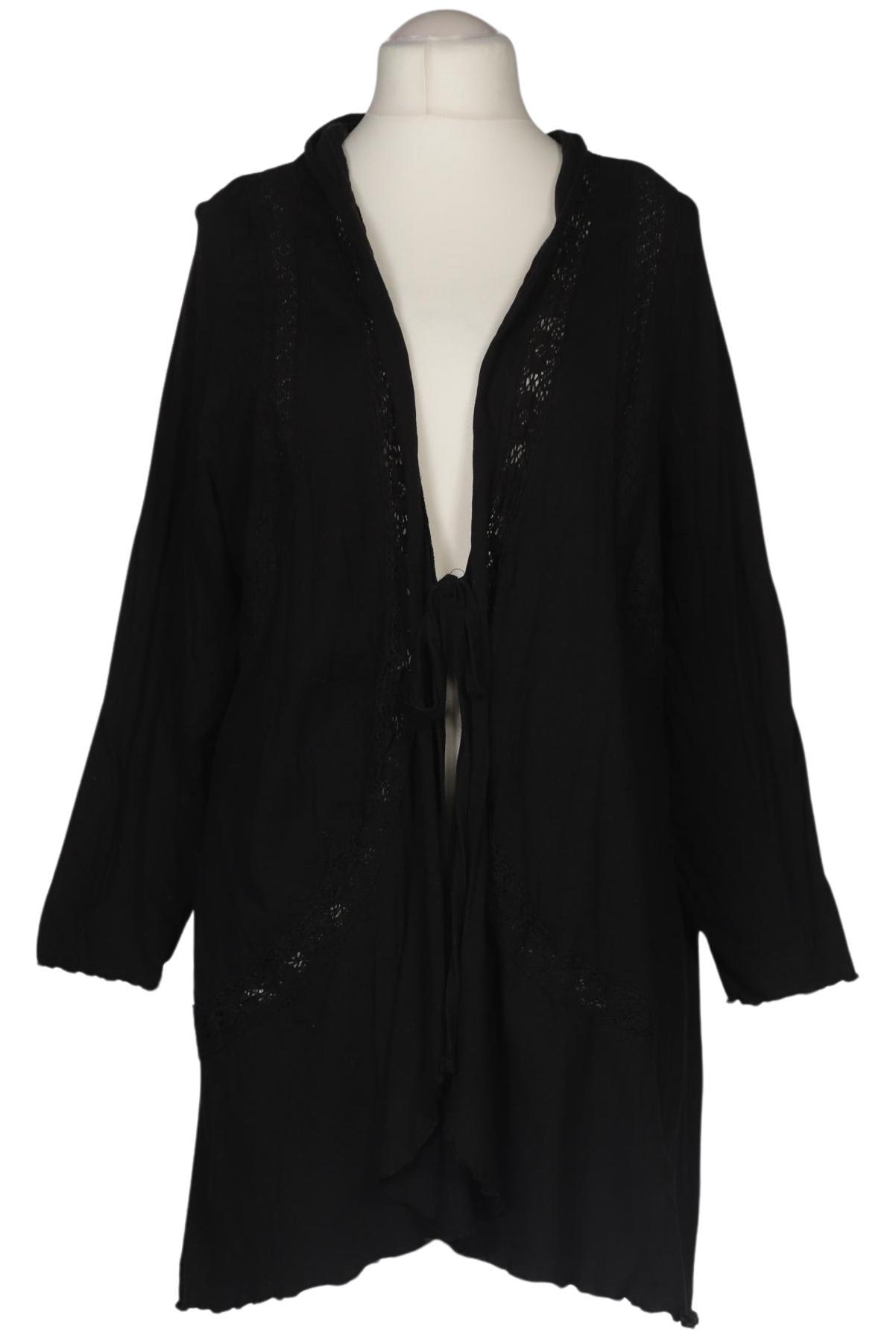 

sheego Damen Strickjacke, schwarz, Gr. 52