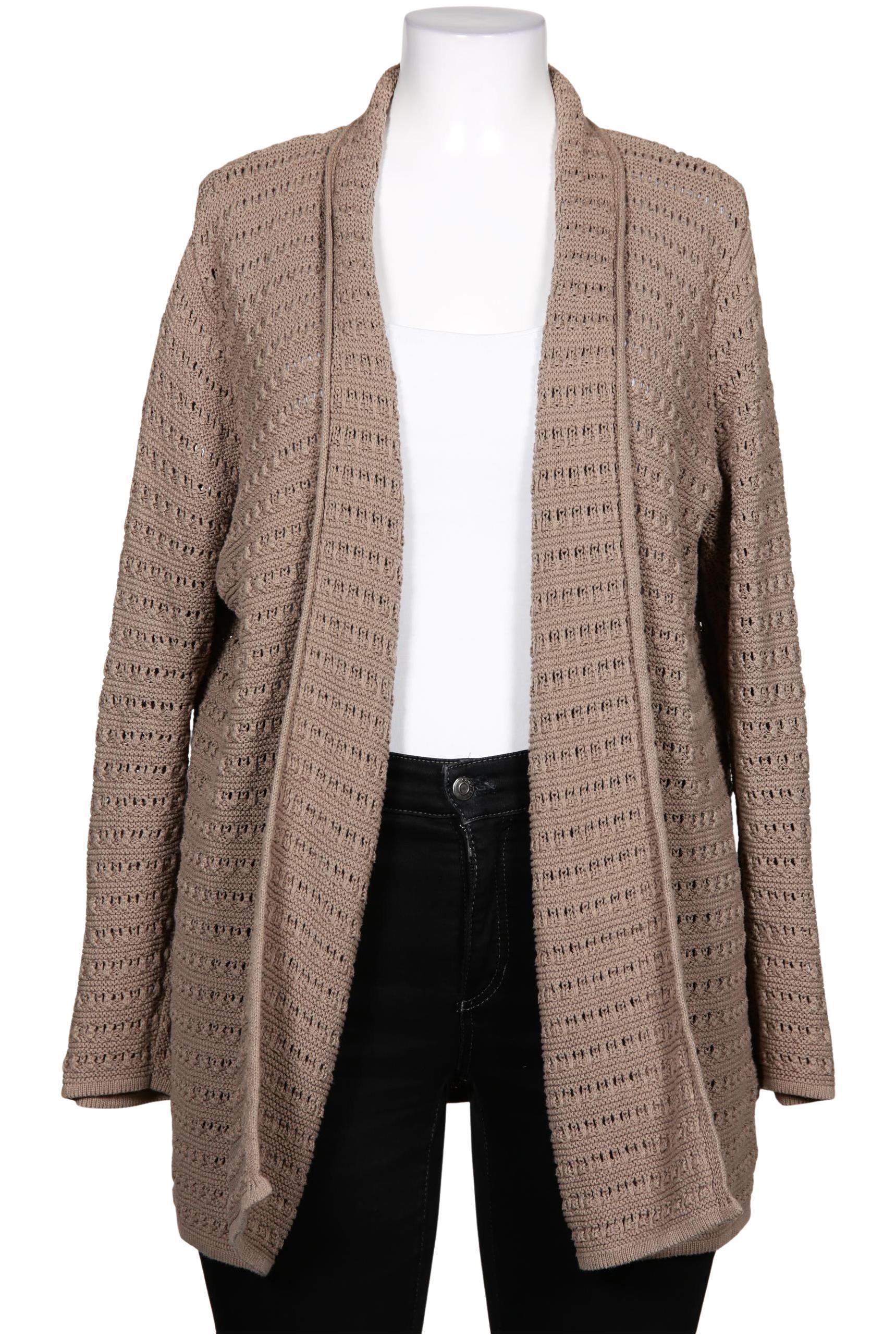 

sheego Damen Strickjacke, braun, Gr. 48