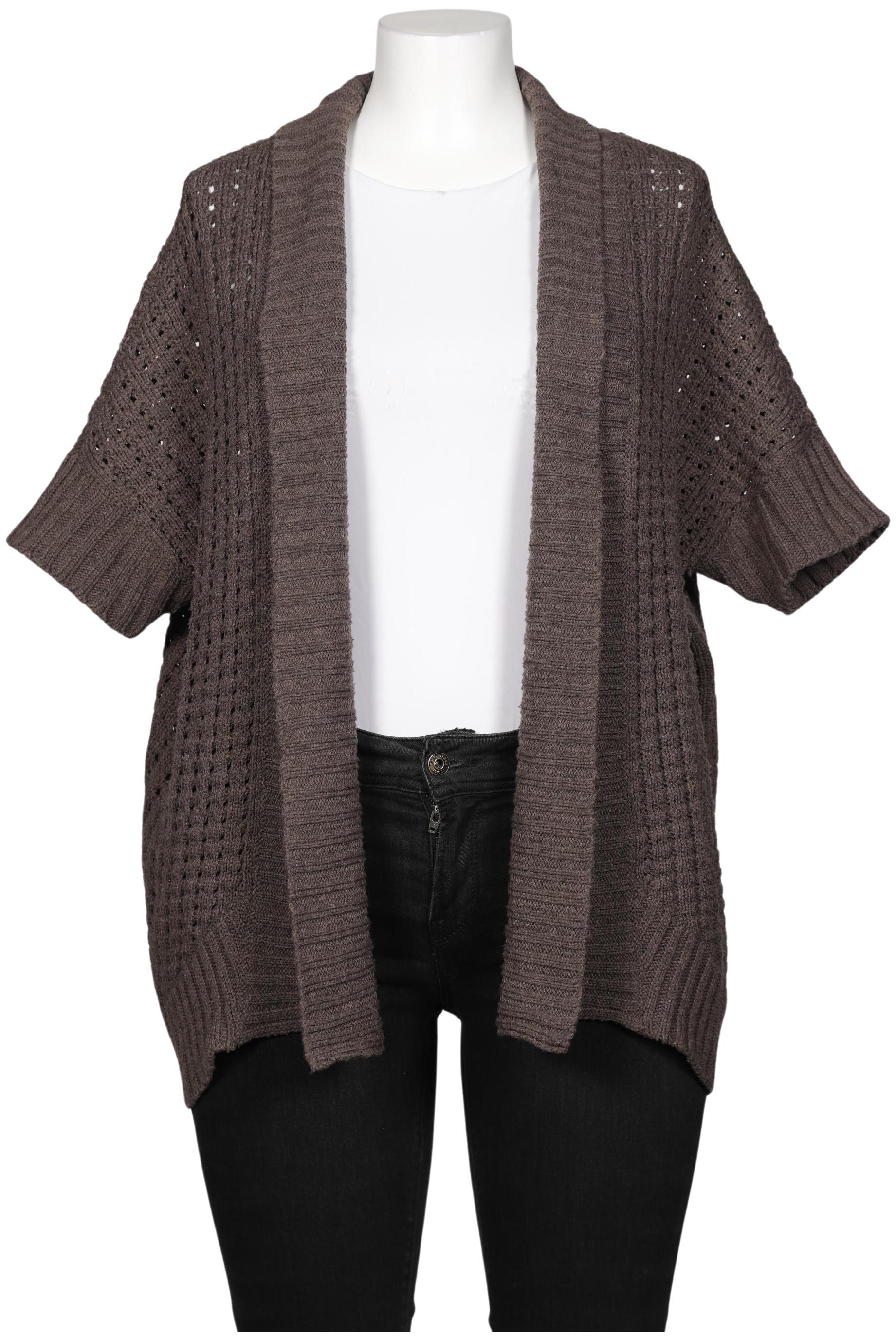 

sheego Damen Strickjacke, braun, Gr. 48