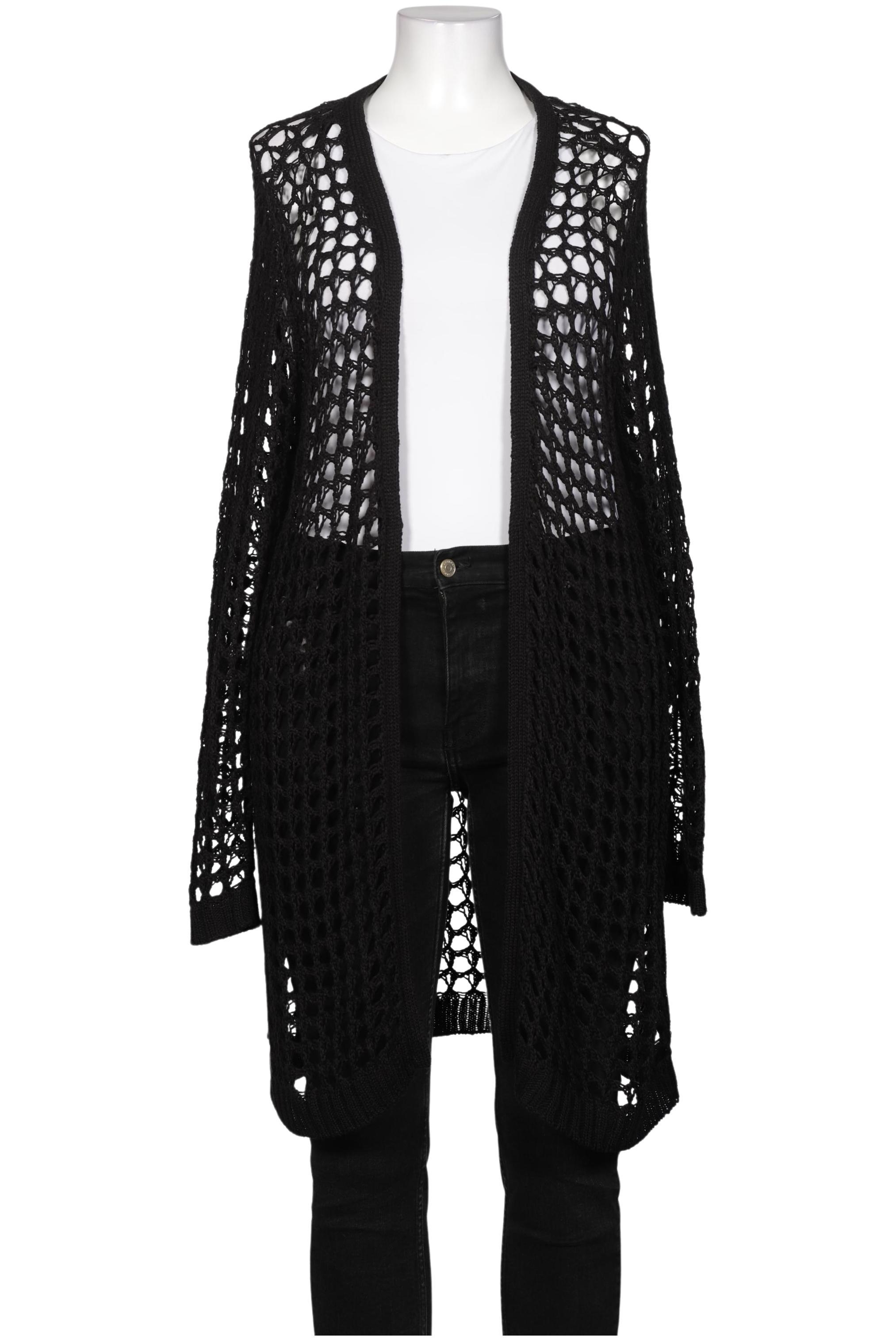 

sheego Damen Strickjacke, schwarz, Gr. 44