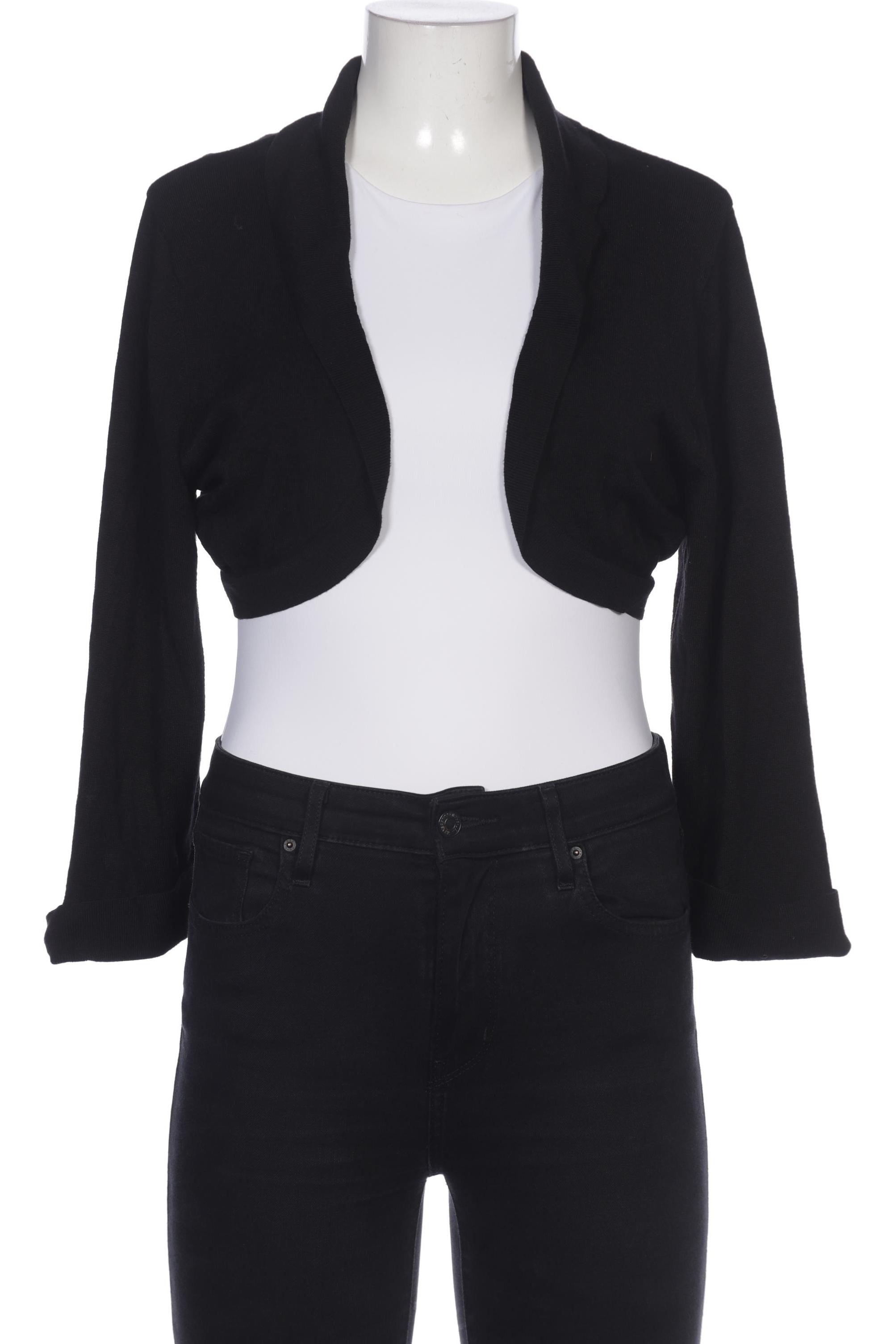 

sheego Damen Strickjacke, schwarz, Gr. 38