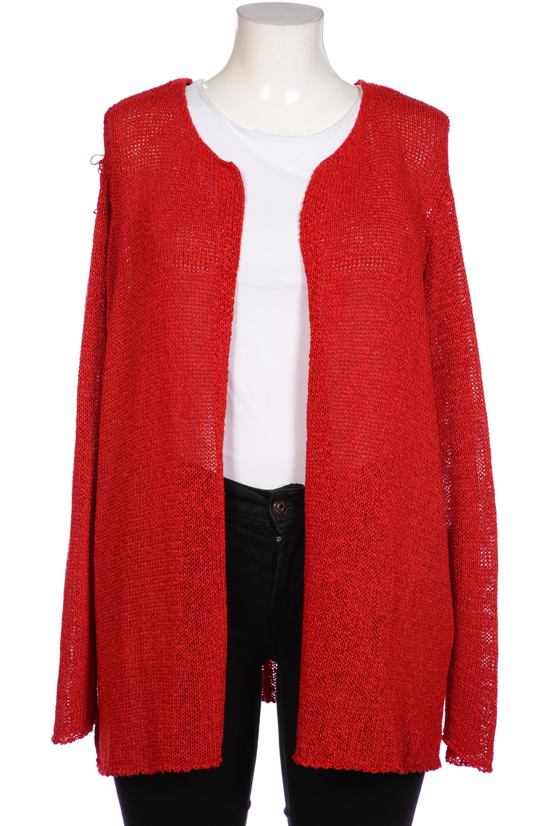 

sheego Damen Strickjacke, rot, Gr. 48