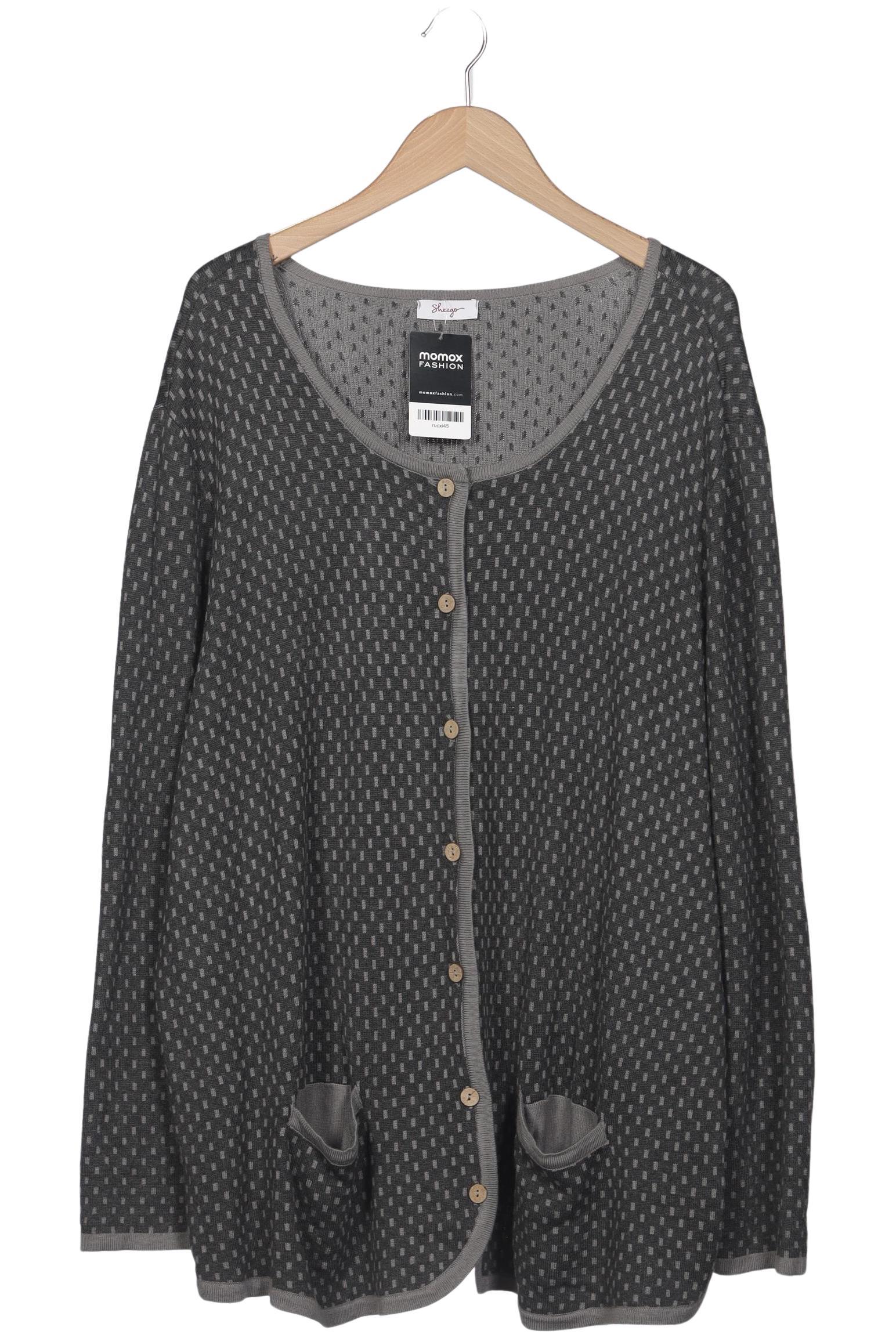 

sheego Damen Strickjacke, grau, Gr. 52